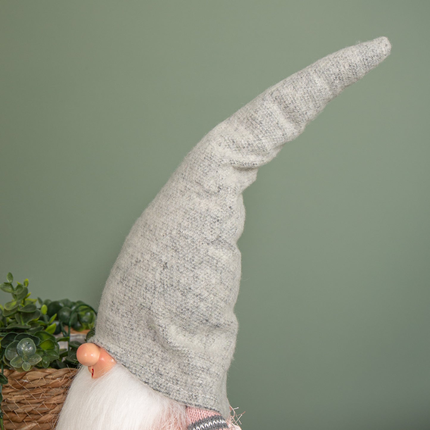 30cm Christmas Male Gonk with LED Light - Grey Hat