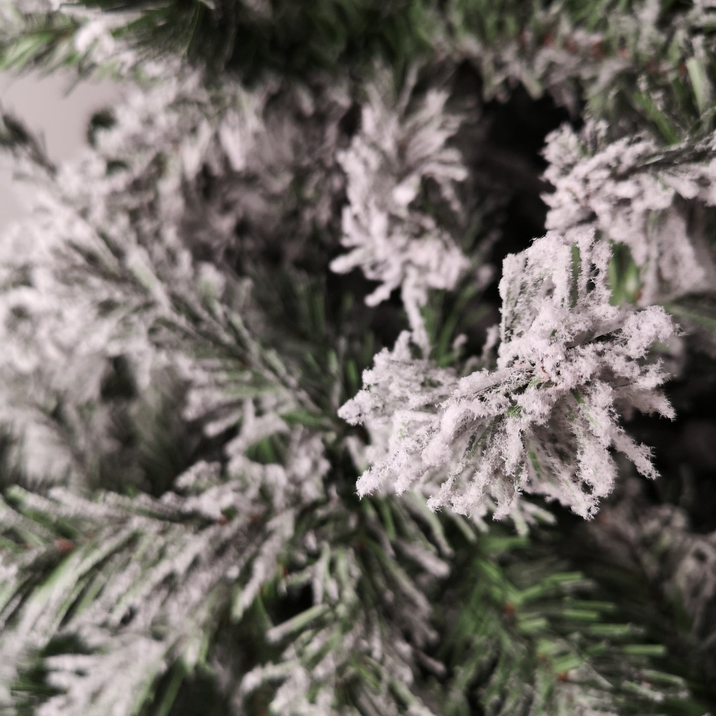 8ft (2.4m) Snow Flocked Woodcote Spruce Artificial Christmas Tree