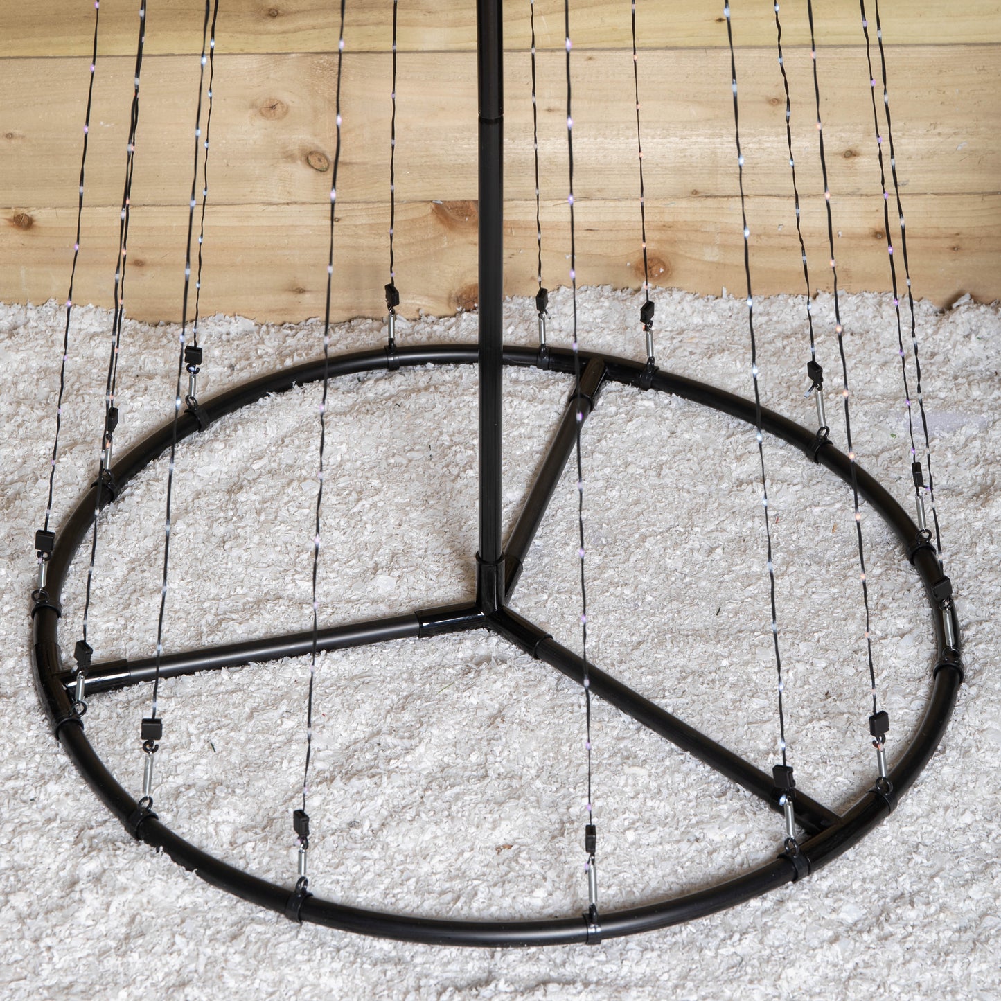 2.5m Light up Christmas Pyramid Cone Tree with 835 Multi-Action White & Warm White LEDs