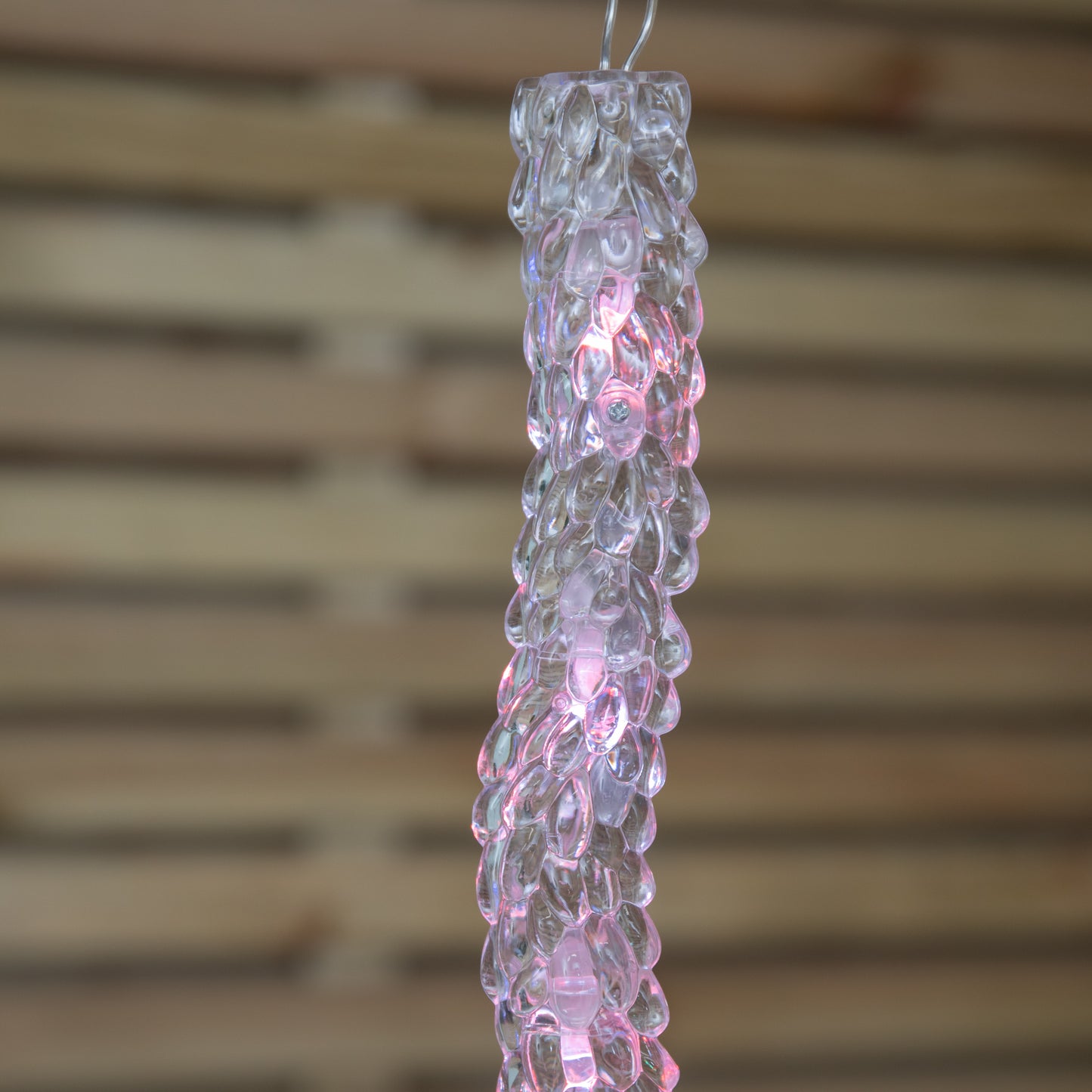 Set of 10 Light up Christmas Smart Icicle Lights with 50 Cool White & Multi-Coloured LEDs