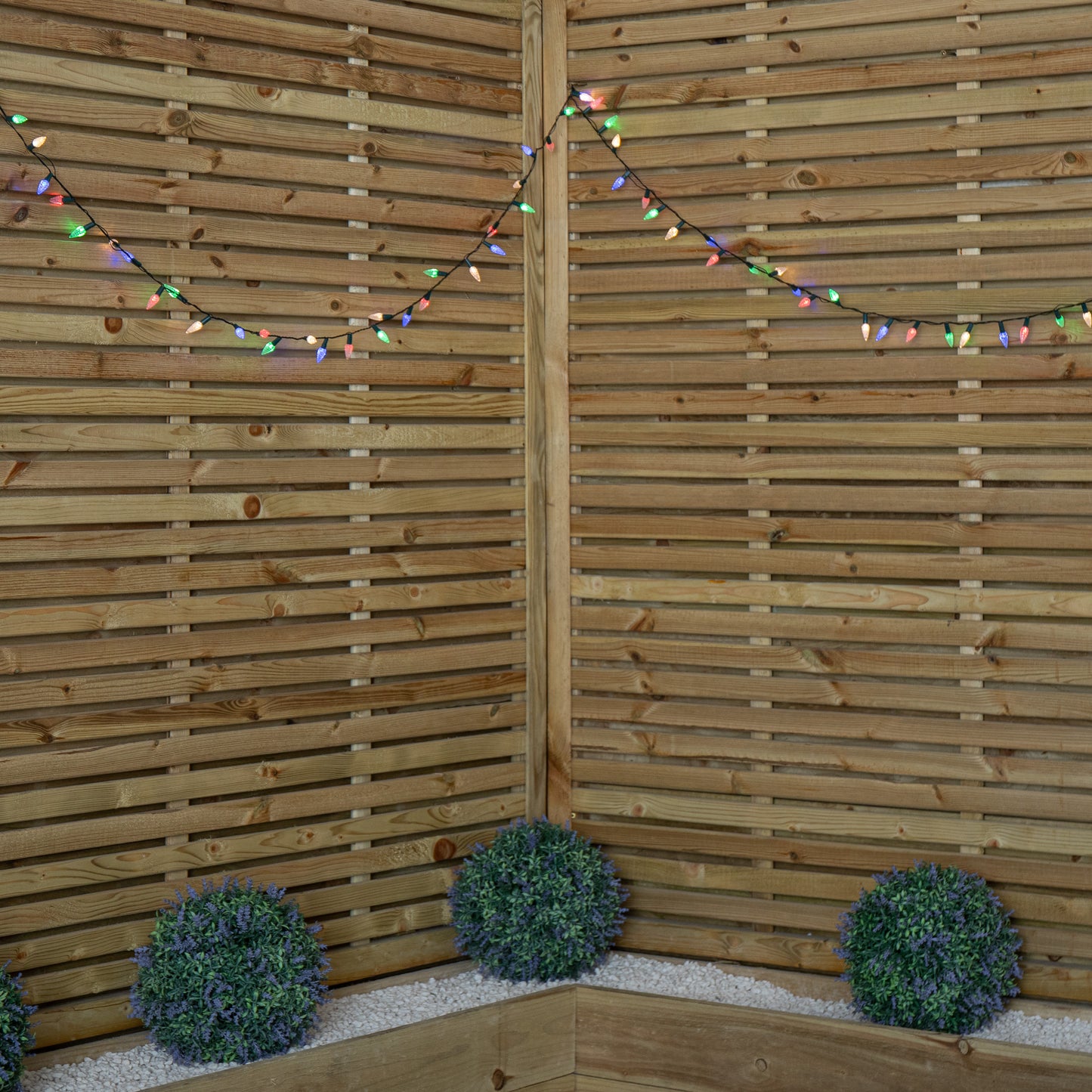 7.5m 150 LED Multi-action Pinecone Christmas Lights in Multi-Coloured