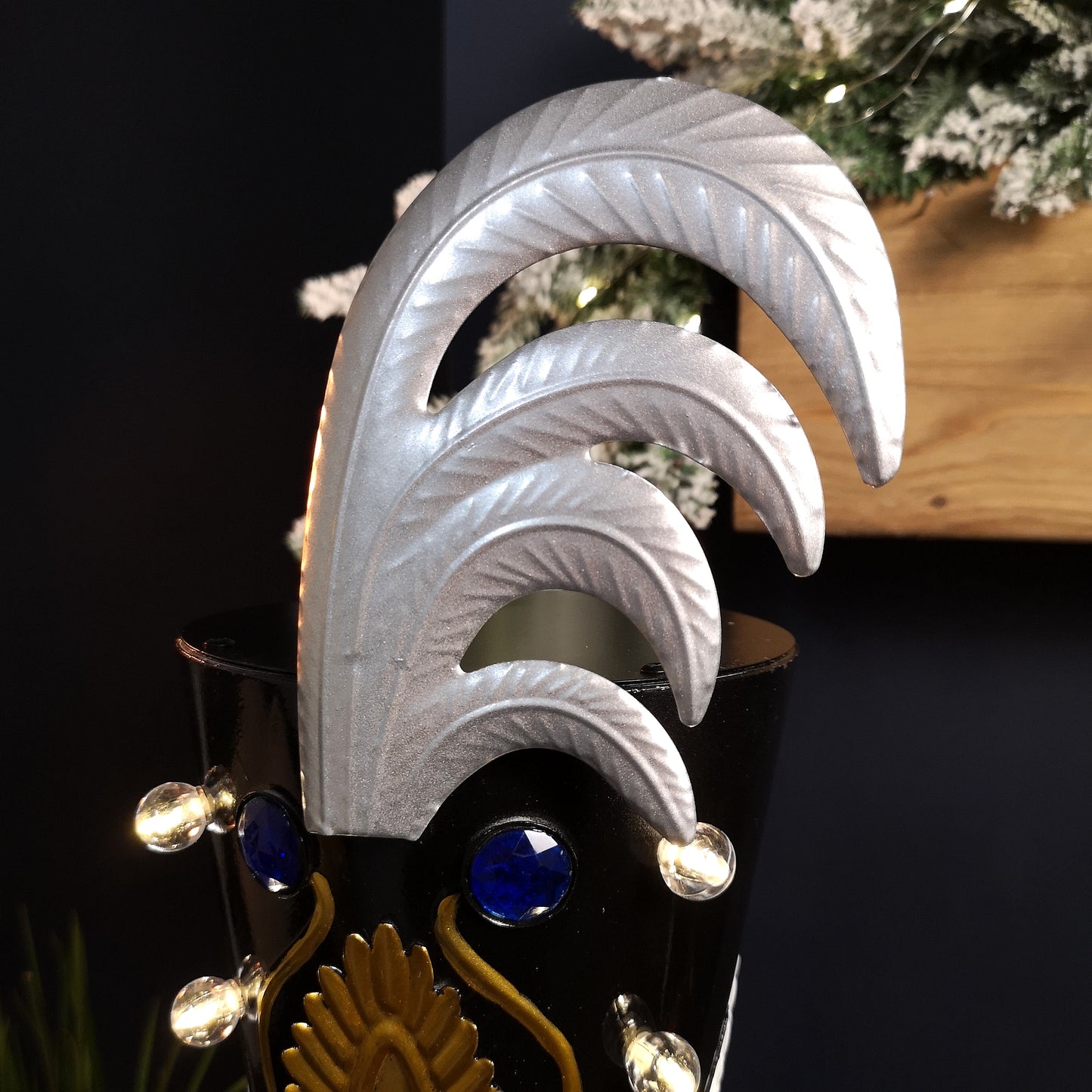 119cm Light Up Nutcracker Soldier LED Christmas Metal Ornament Home Decoration