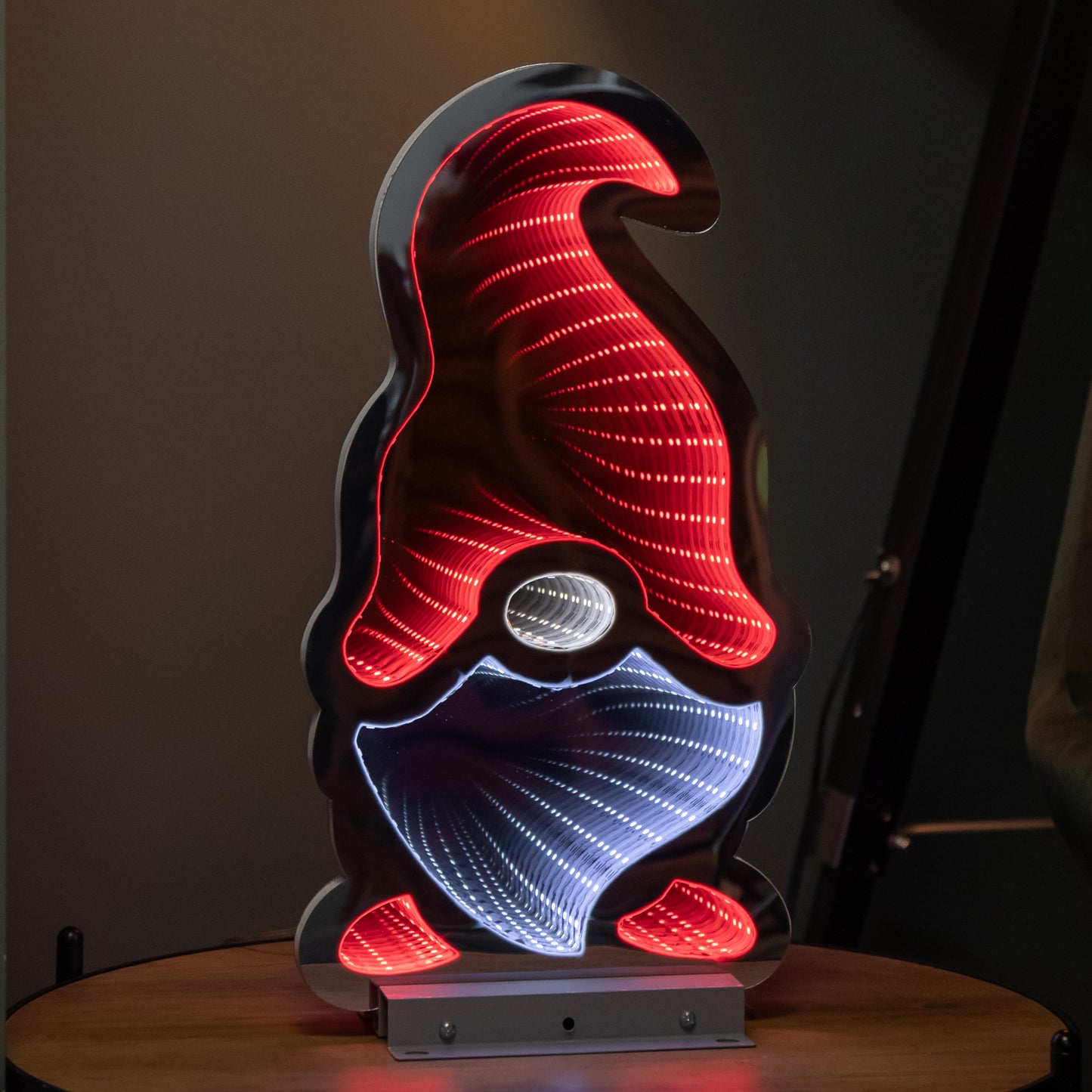 40cm LED Infinity Light Gonk Light - Red Hat