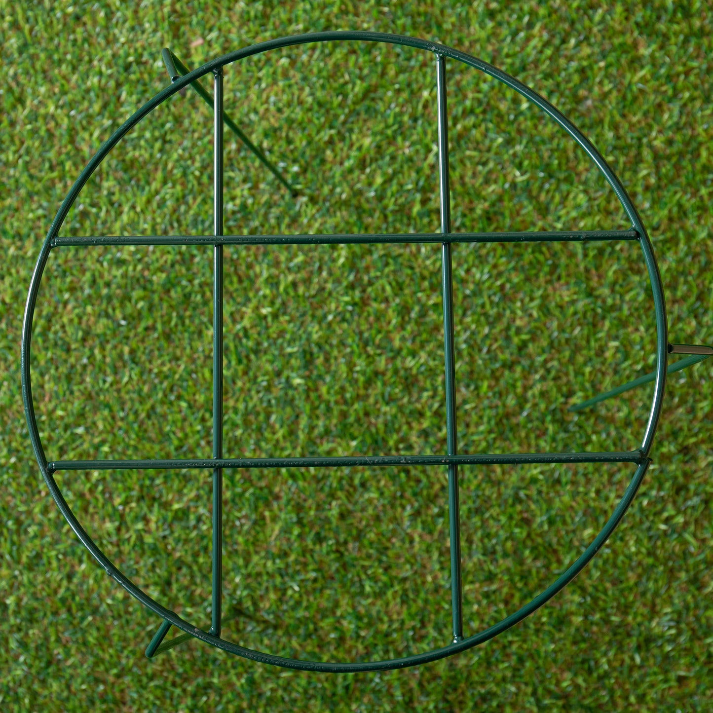 Tom Chambers Urban Dark Green Metal Herbaceous Garden Plant Support Grow Through Medium 50cm x 30cm