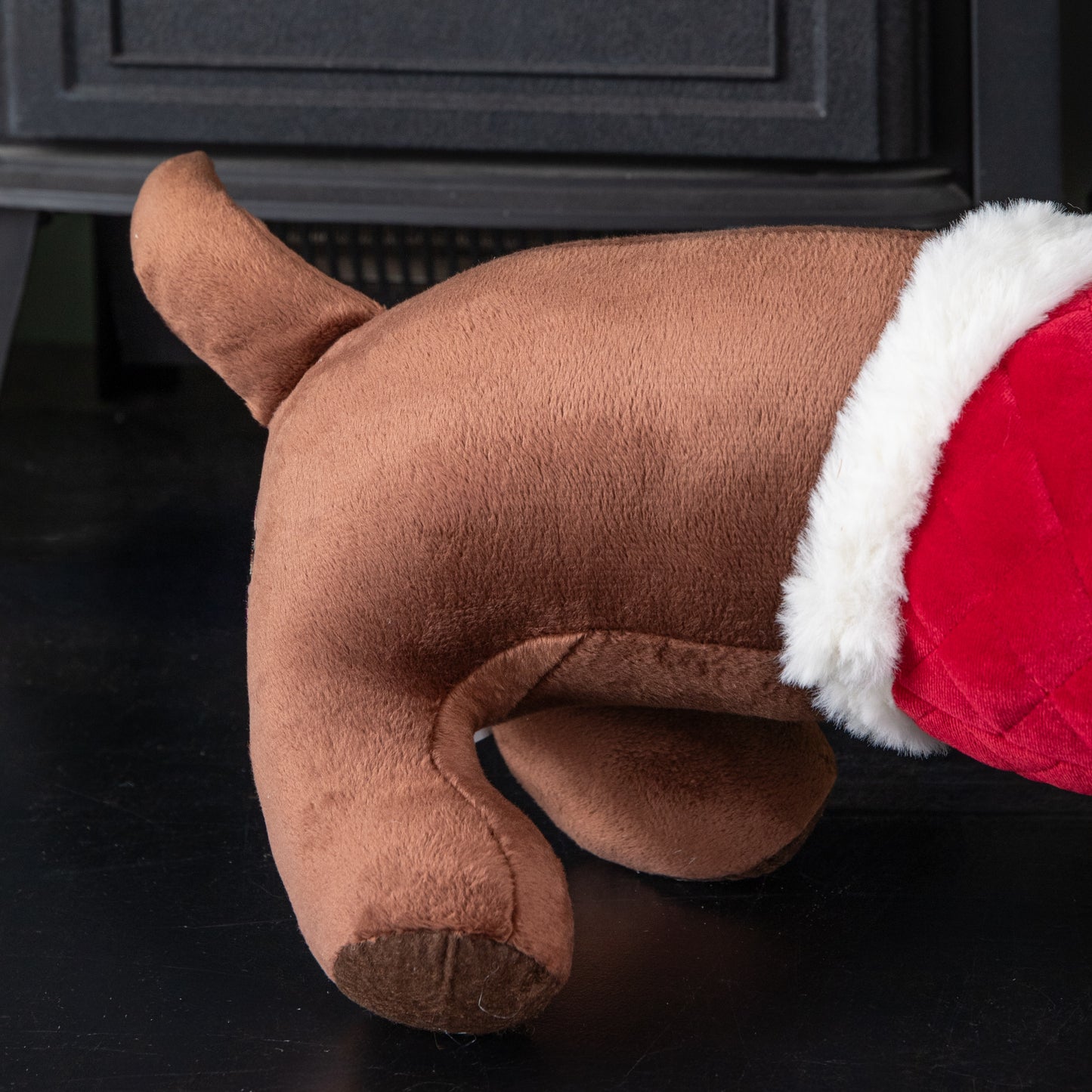 55cm Red and White Plush Donovan Dachshund Christmas Decoration