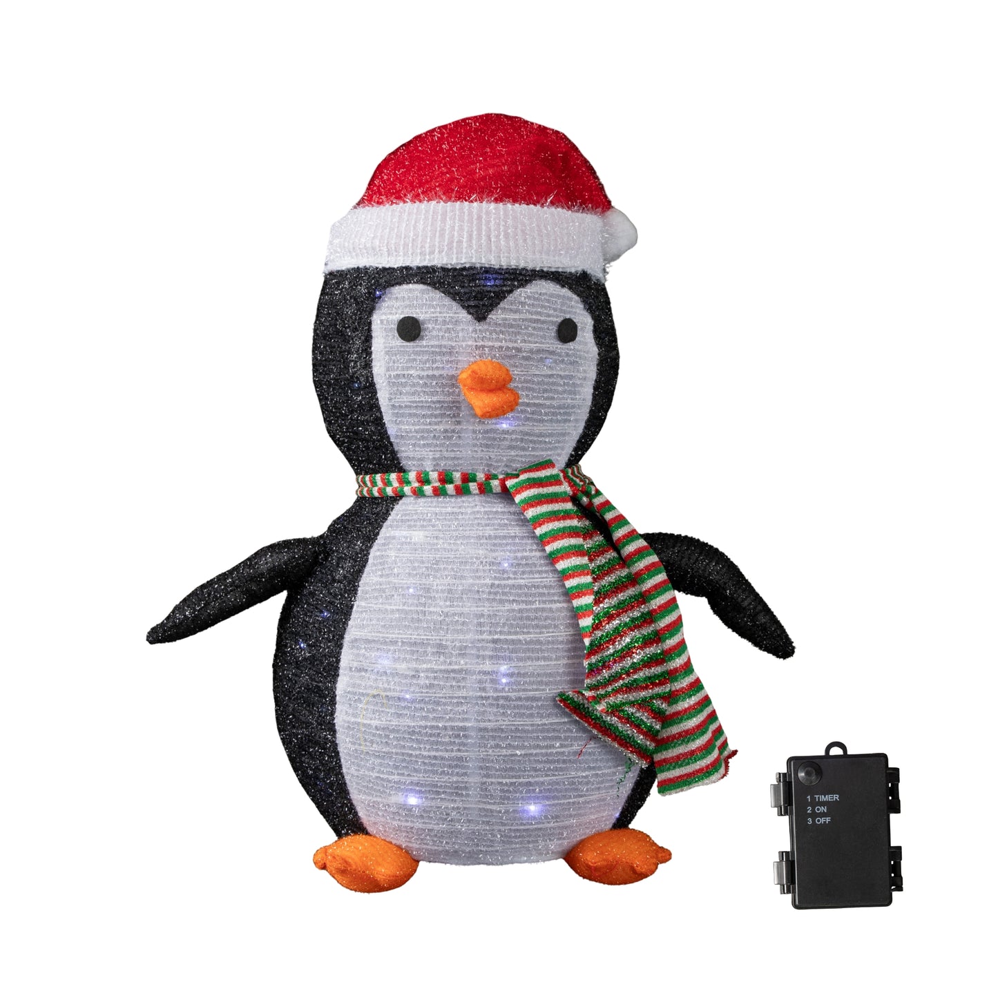 72cm Battery Operated Light up Pop up Christmas Penguin with Cool White LEDs