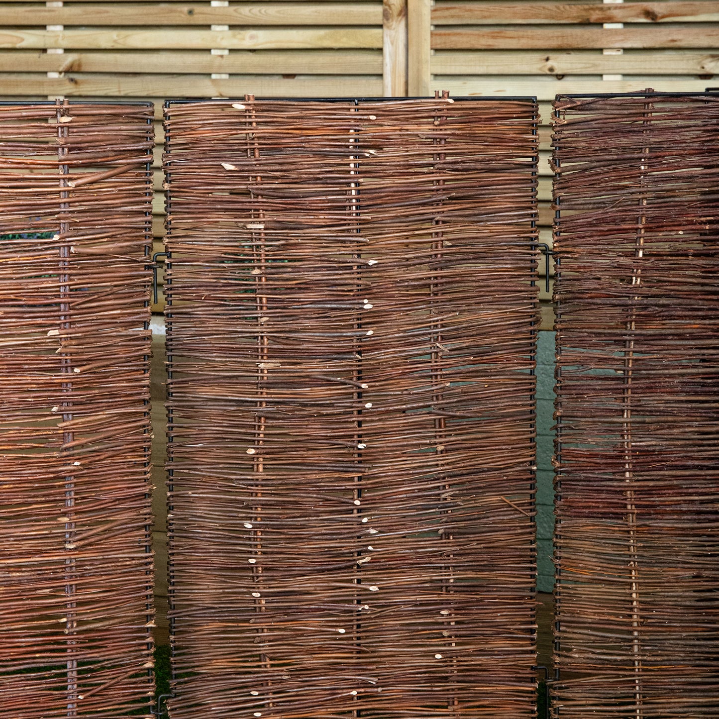 1.16m x 1.83m Triple Garden Patio Willow Wheelie Bin Screen Hideaway