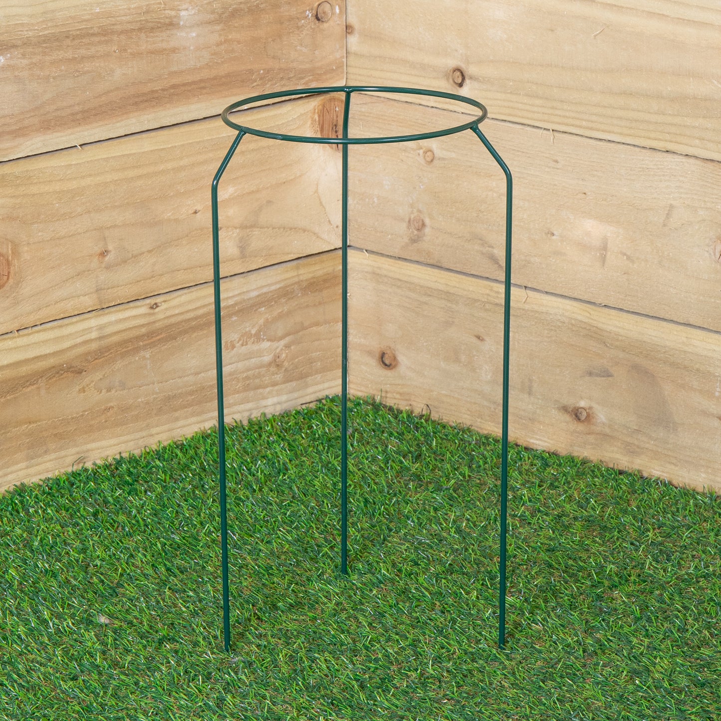 Tom Chambers Green Metal Herbaceous Garden Plant Support Ring Small