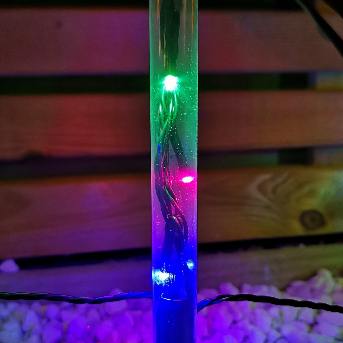 Set of 8 Battery Operated LED Multi Coloured Snowflake Path Lights Christmas Decoration with Timer