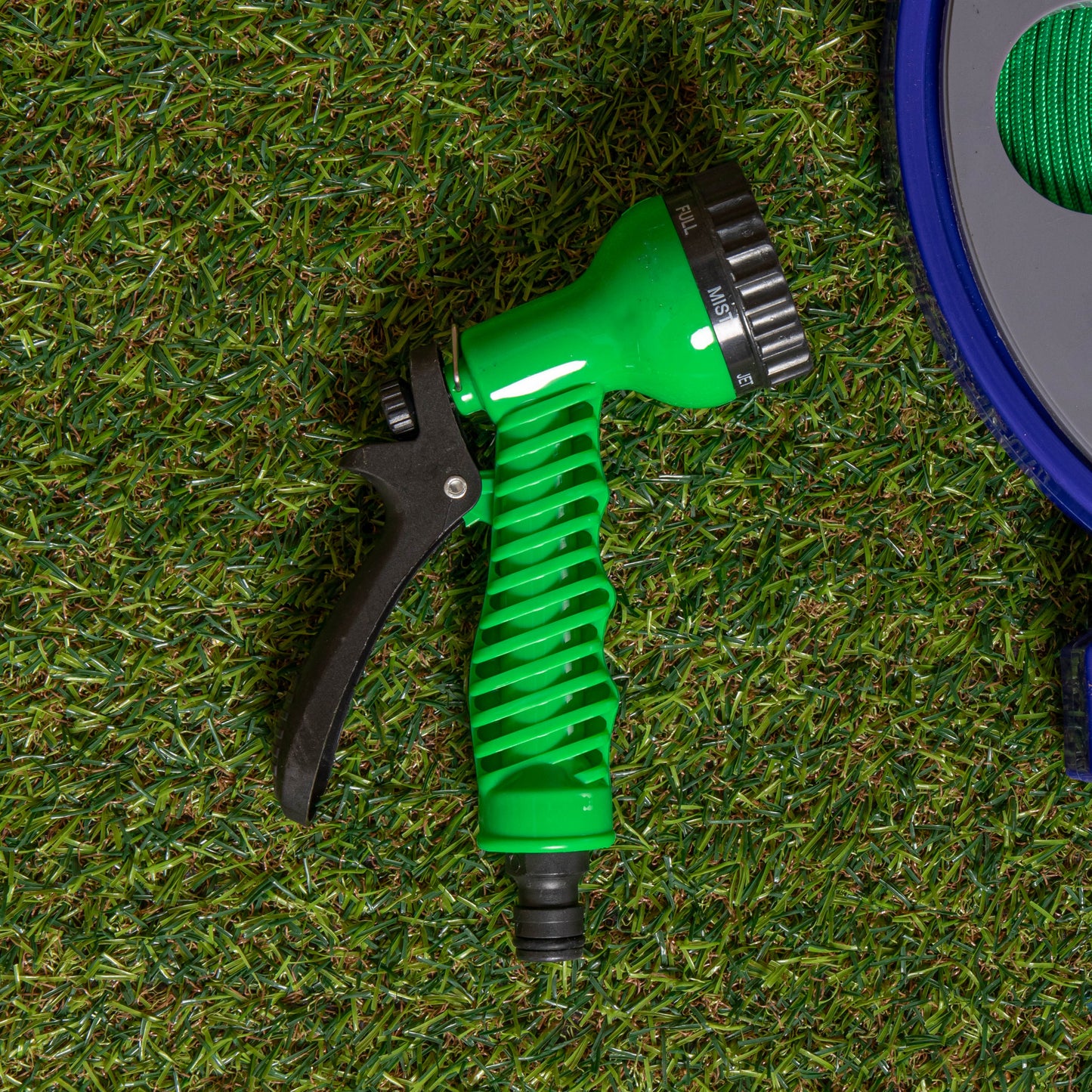 50ft (15m) Flat Garden Hose with Spray Nozzle