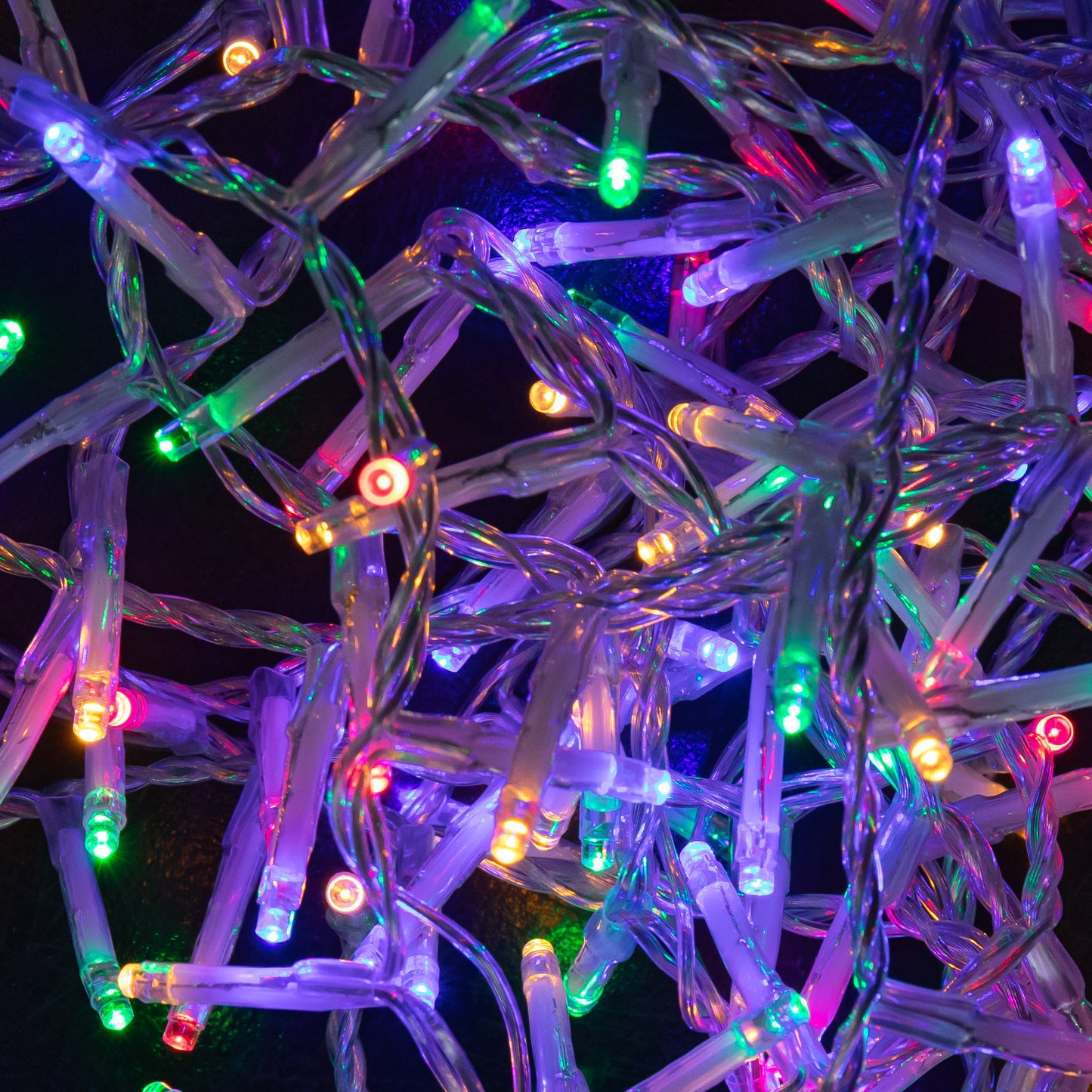18.7m 750 LED TreeBrights Christmas String Lights on Clear Cable with Timer in Multi-Coloured