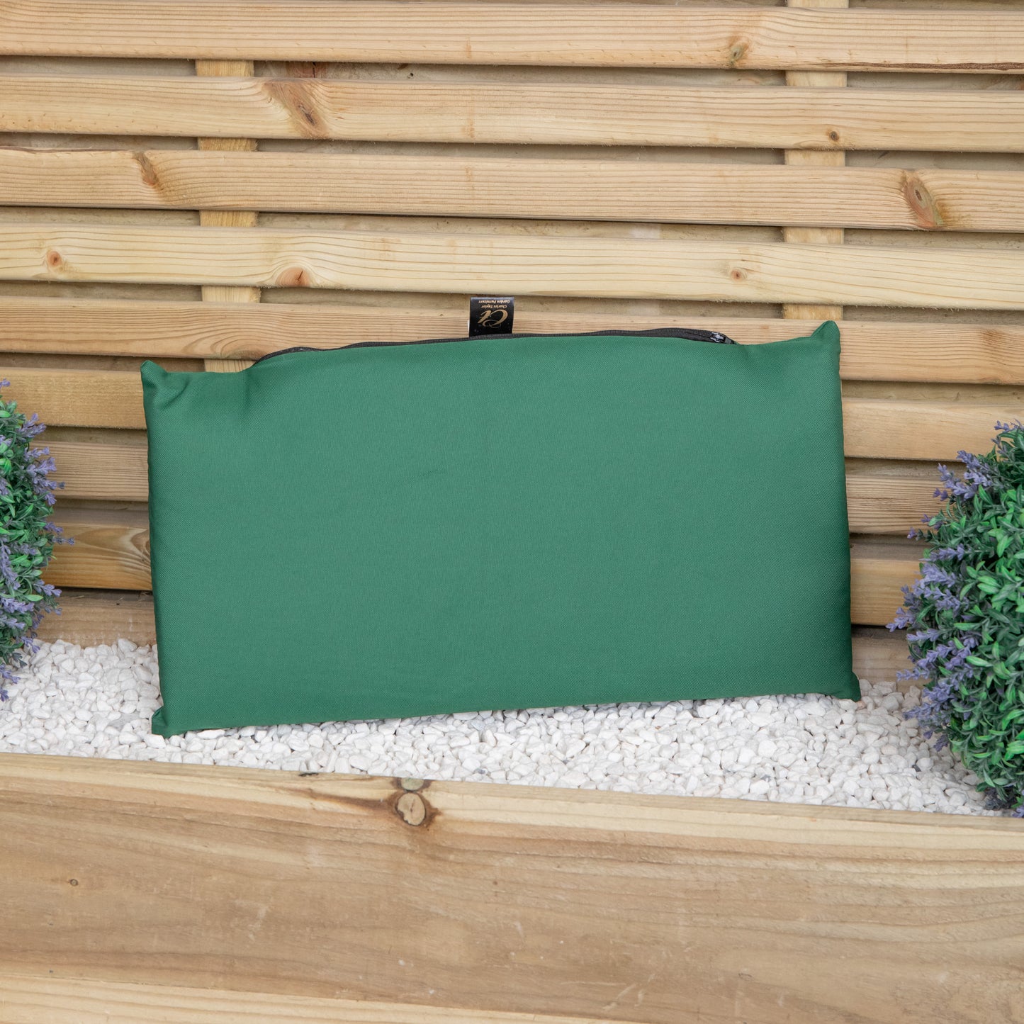 52 x 20cm Back Cushion for Single Wooden Garden Chair in Green