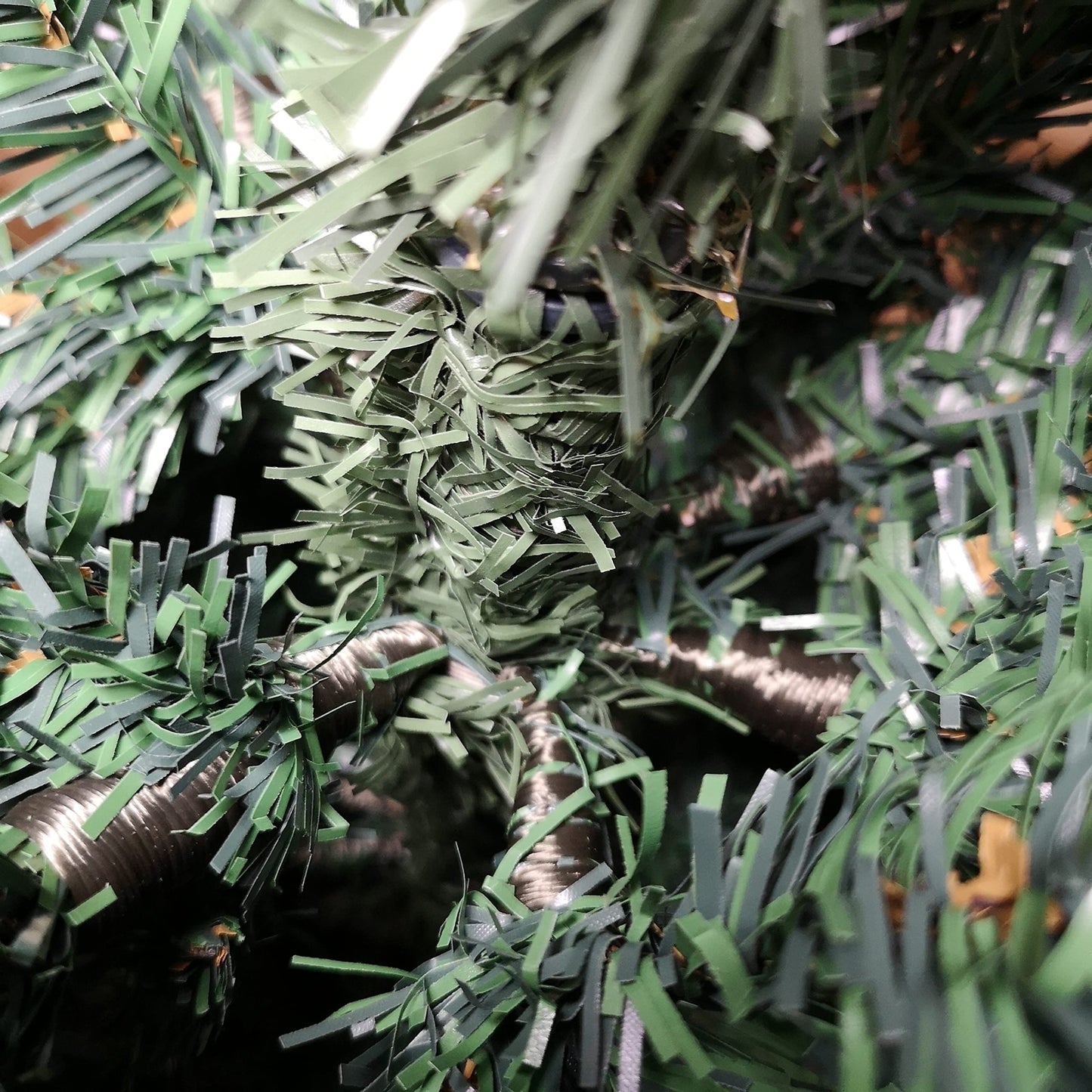 Factory Seconds: 6.5ft (2m) Plain Green Pencil Style PVC Spruce Pine Slim Christmas Tree with Stand