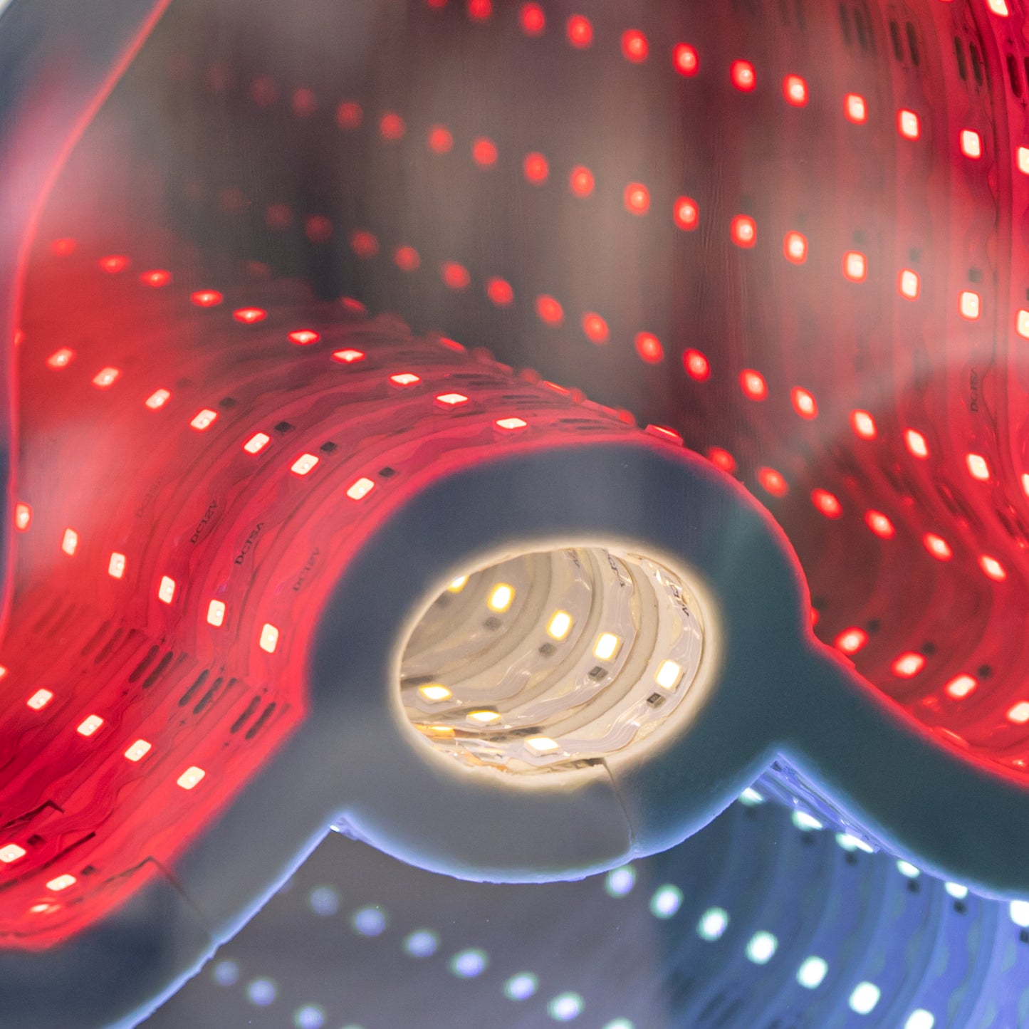 Factory Seconds: 30cm Infinity Light up Christmas Gonk Decoration with Red & White LEDs on Metal Base