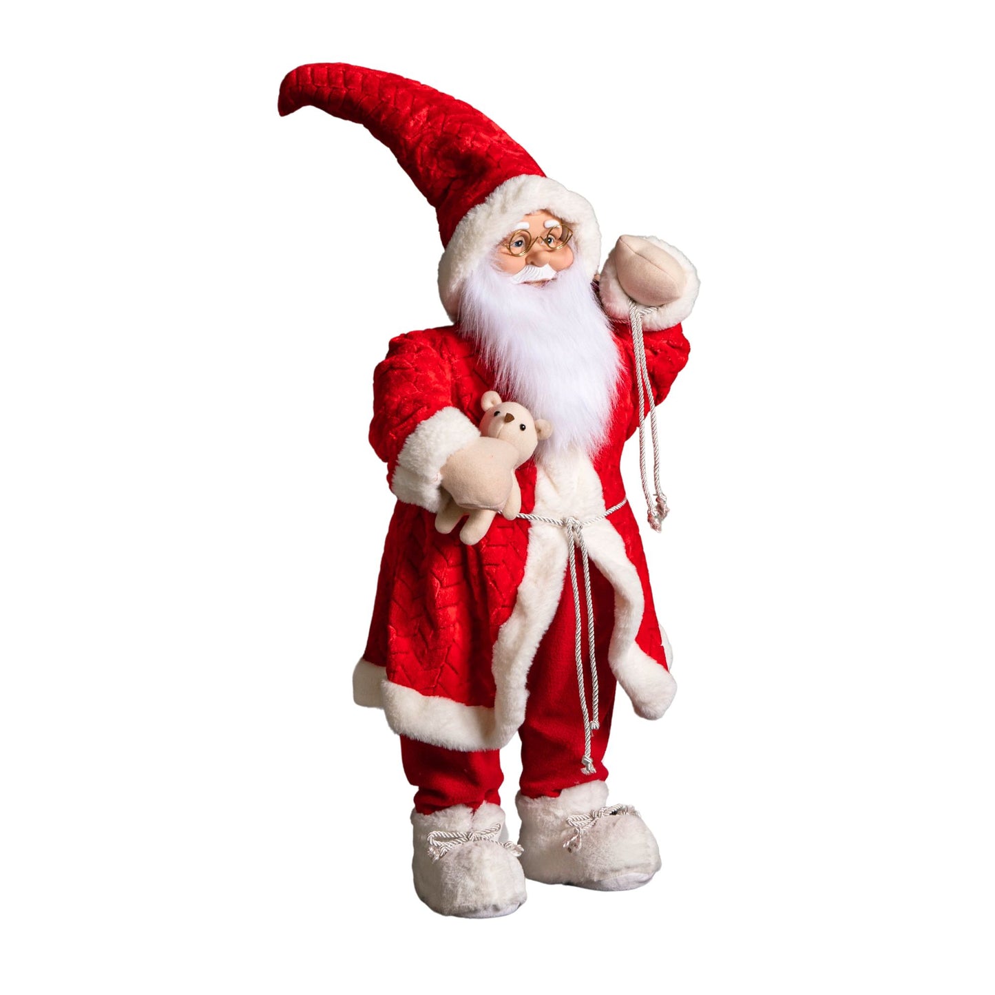 80cm Red Standing Mega Papa Noel Santa Claus Indoor Decoration