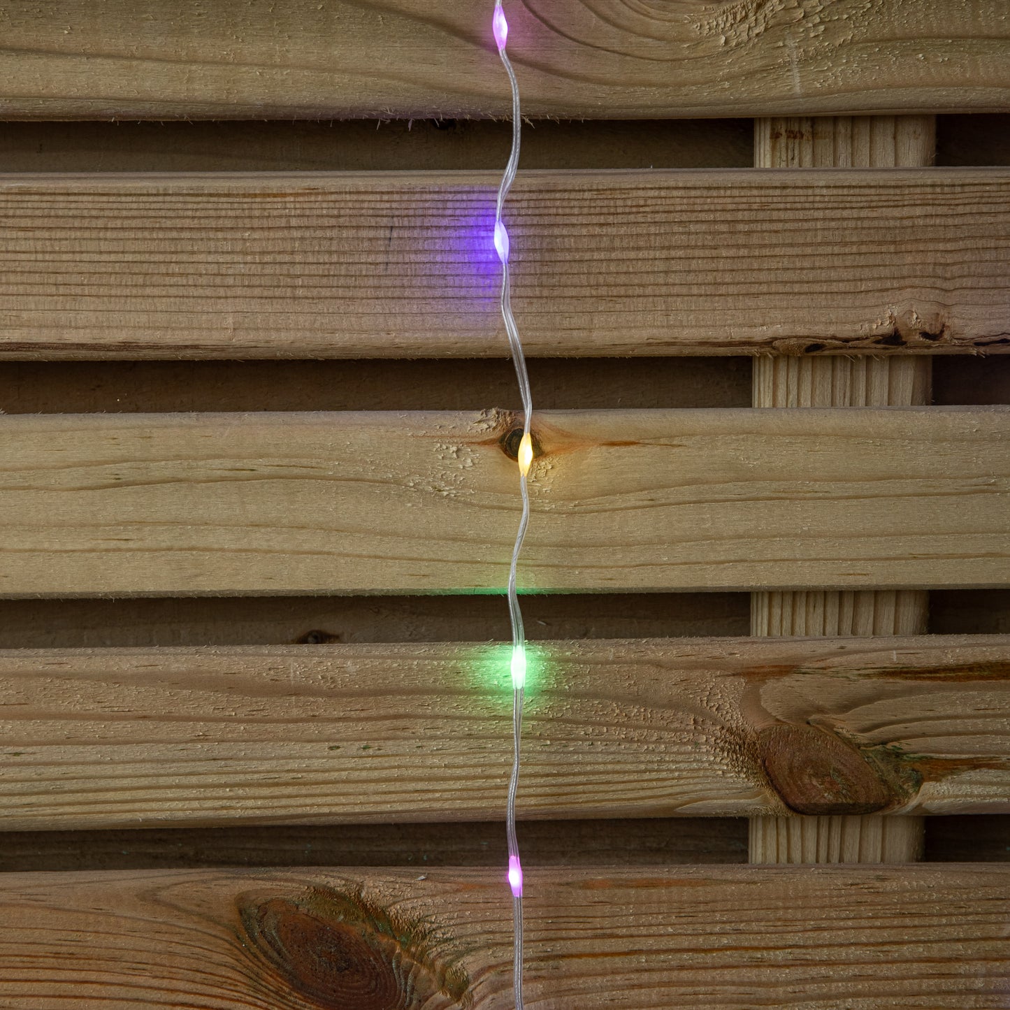 1.2m Light up Star Curtain Christmas Lights with Multi-Coloured LEDs