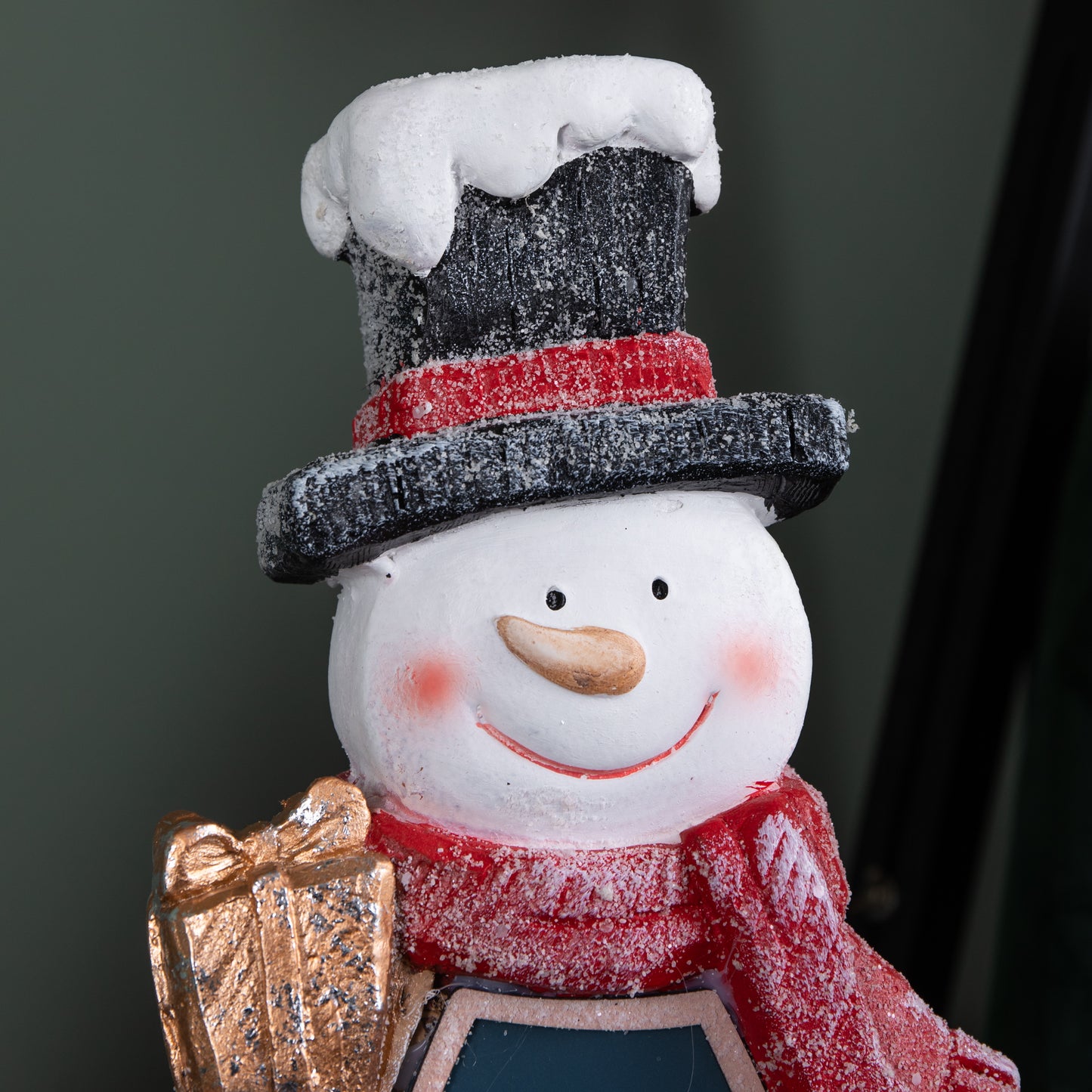 45cm Light up Christmas Woodsman Frosty Glow Snowman with LEDs