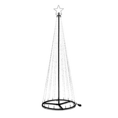 2.1m Light up Christmas Twinkle Maypole Tree with Warm/Cool White LEDs