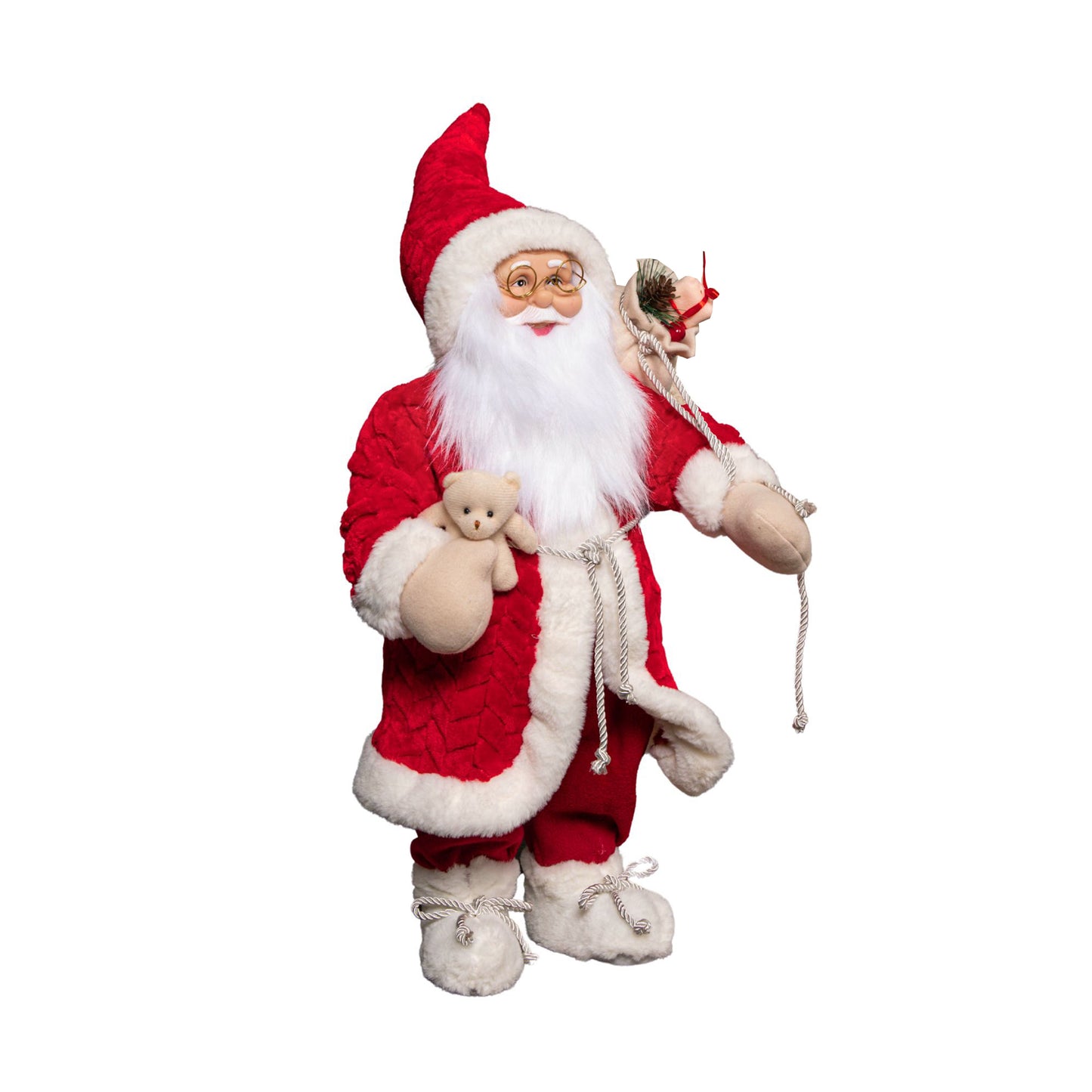 60cm Red Standing Jumbo Papa Noel Santa Claus Indoor Decoration