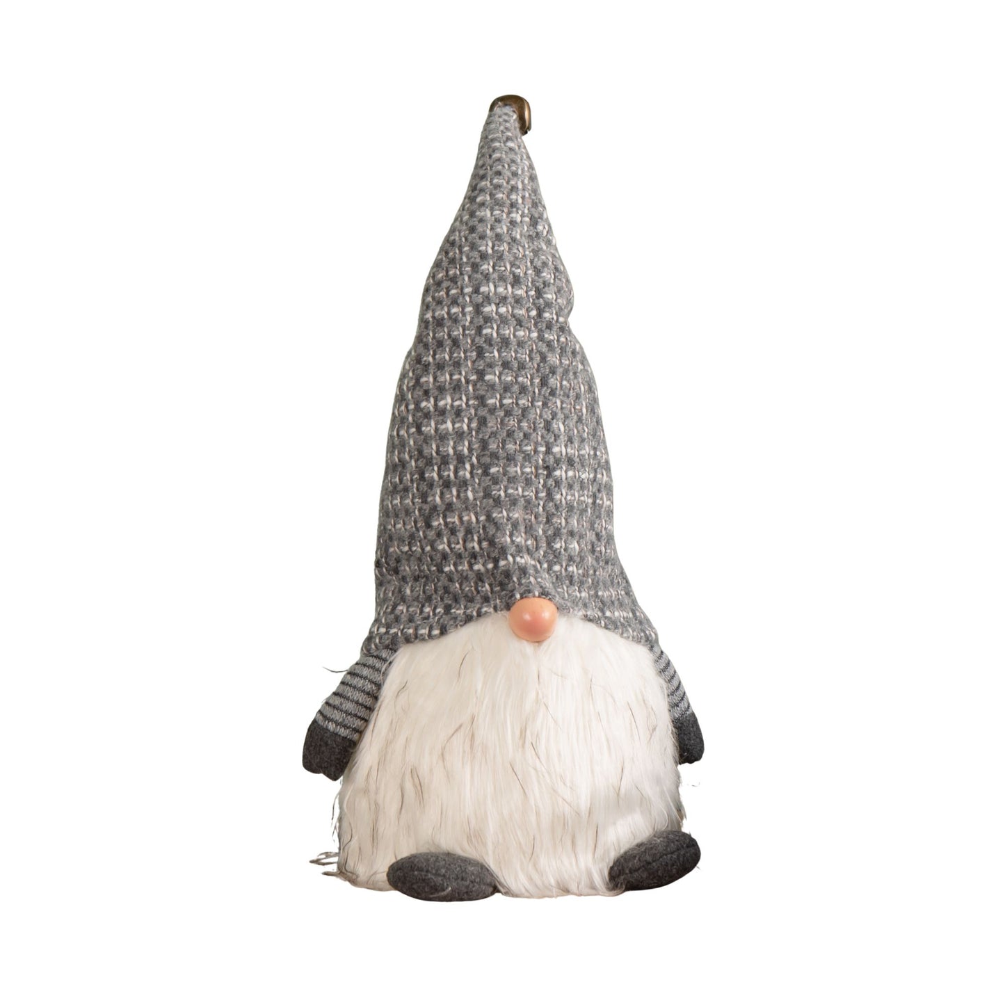 50cm Battery Operated Christmas Sitting Gonk Decoration in Dark Grey