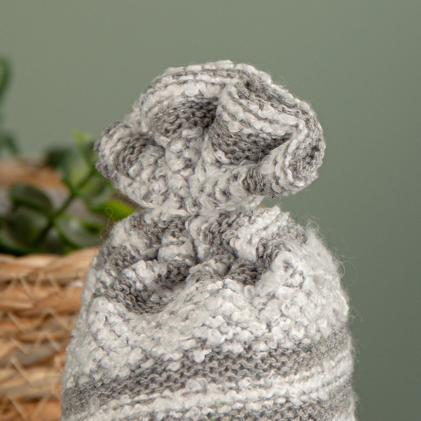 22cm Grey Plush Indoor Christmas Gonk Decoration