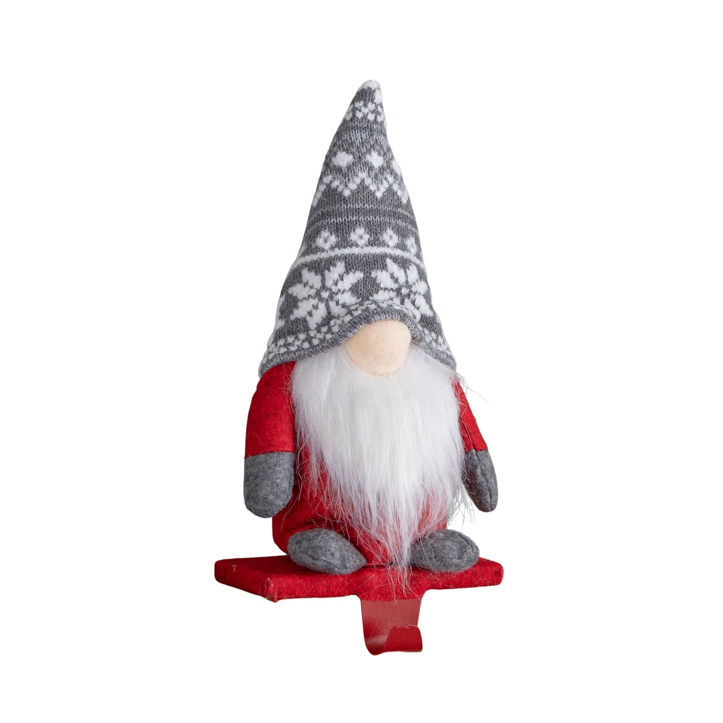 30cm Plush Gnome Gonk Christmas Stocking Holder Decoration with Red Body