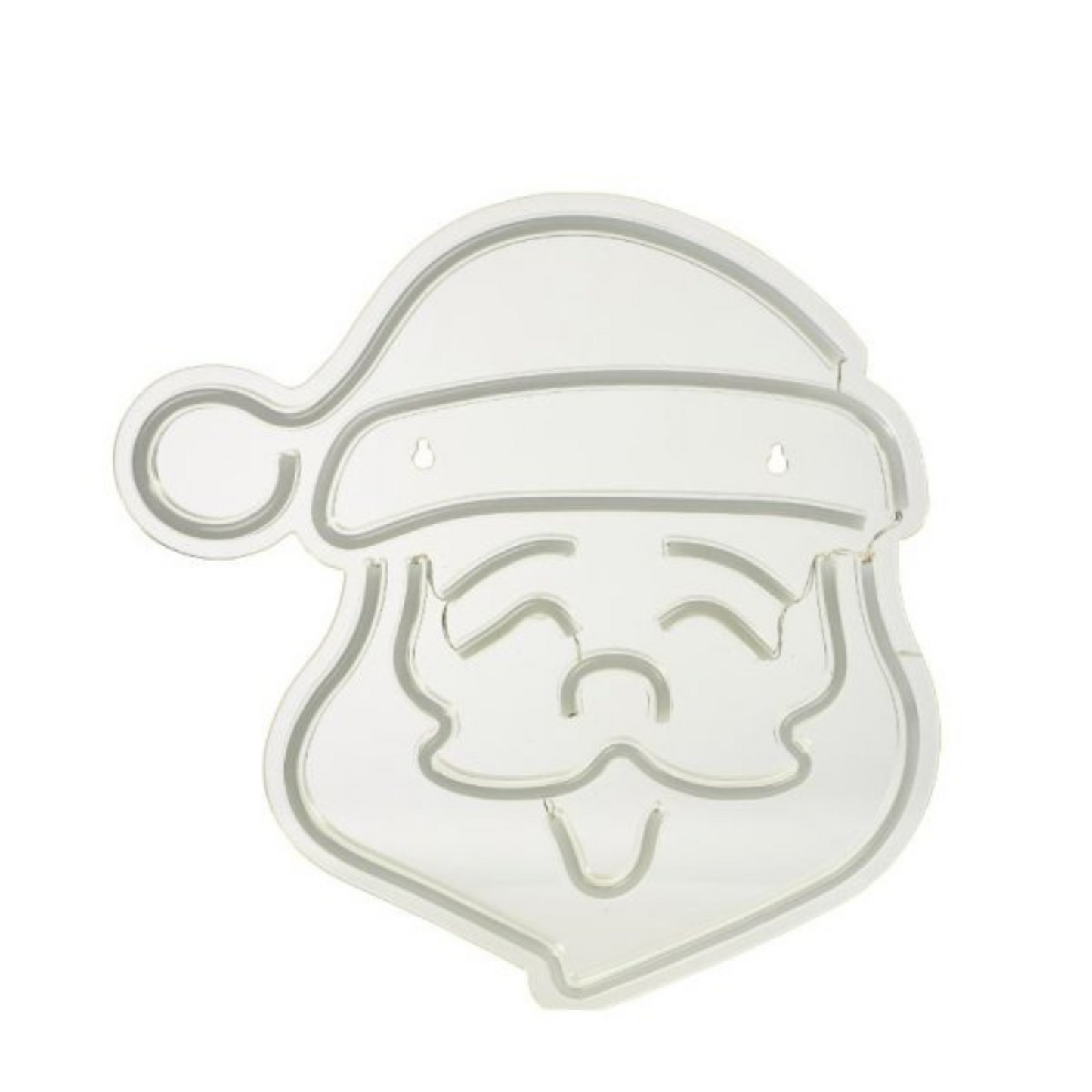 35cm USB Powered Light up Christmas Santa Multi-Coloured Neon Sign