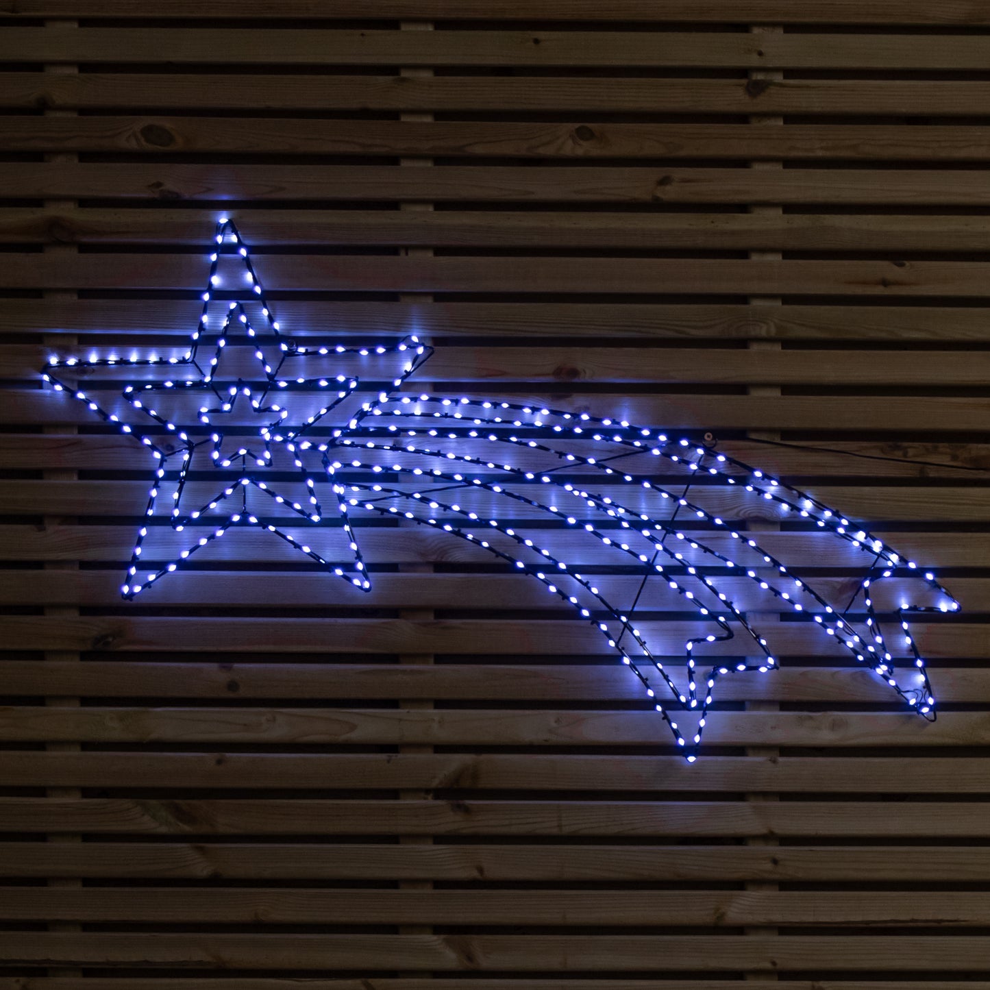 49cm x 1.19m Light up Christmas Shooting Star with 373 Twinkling White LEDs