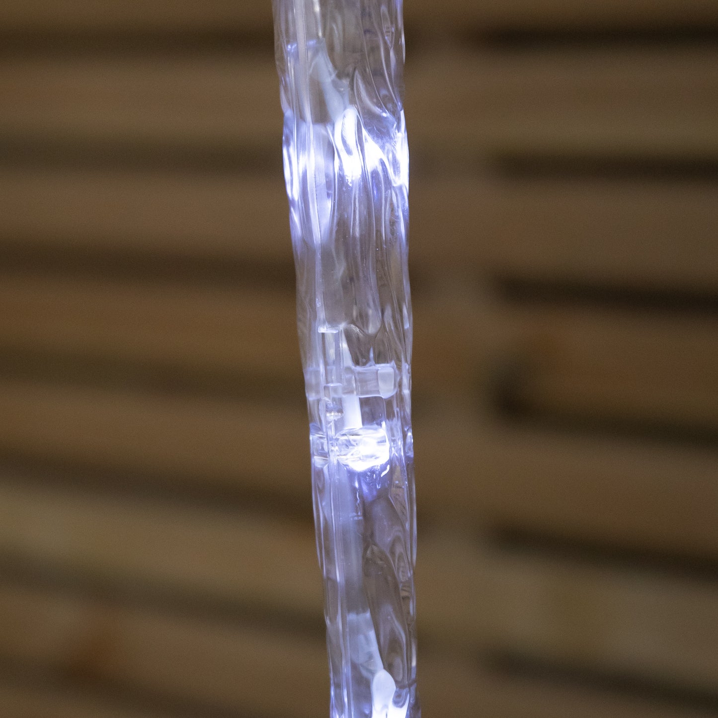2.7m Set of 10 Battery Operated In-Lit Christmas Icicle Lights with 40 Cool White LEDs