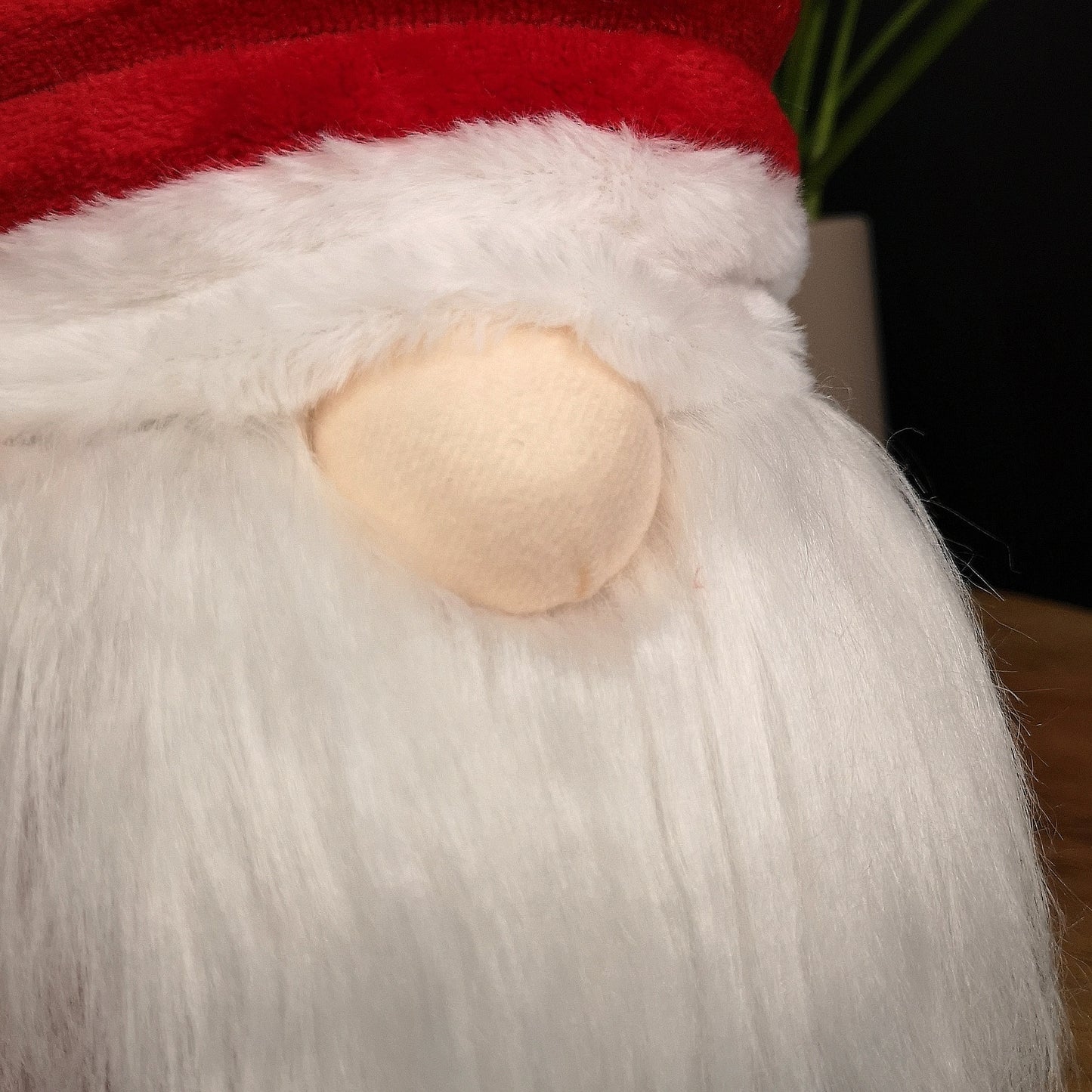 51cm Large Sitting Plush Christmas Gonk with Grooved Hat in Red