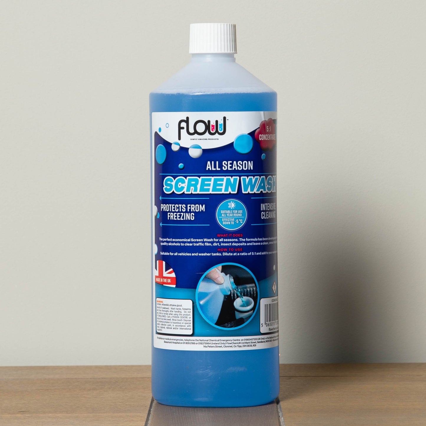 1 Litre All Season Smear Free Windscreen Wash Concentrate For all Vehicles