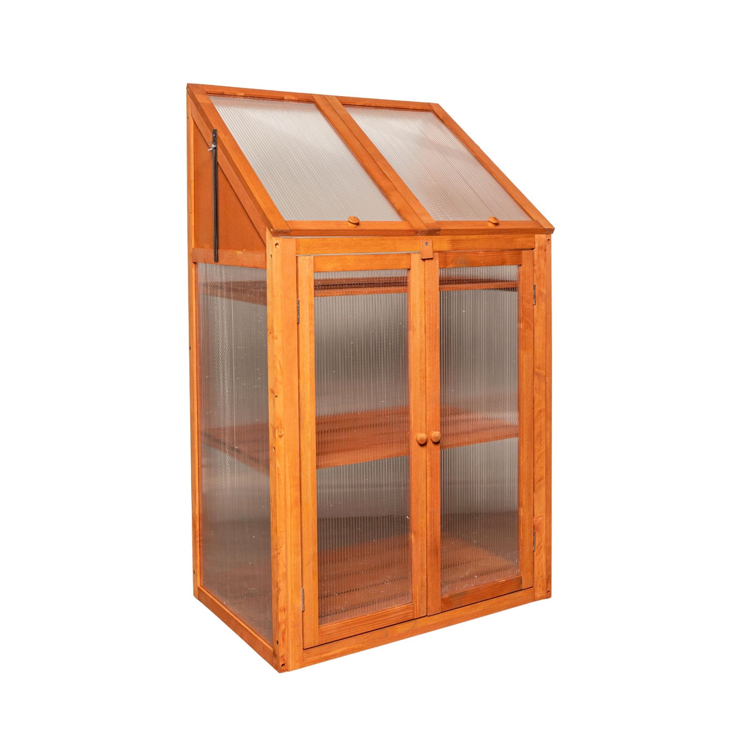 1.2m x 0.69m Small Natural Wooden Mini Greenhouse Cold Frame