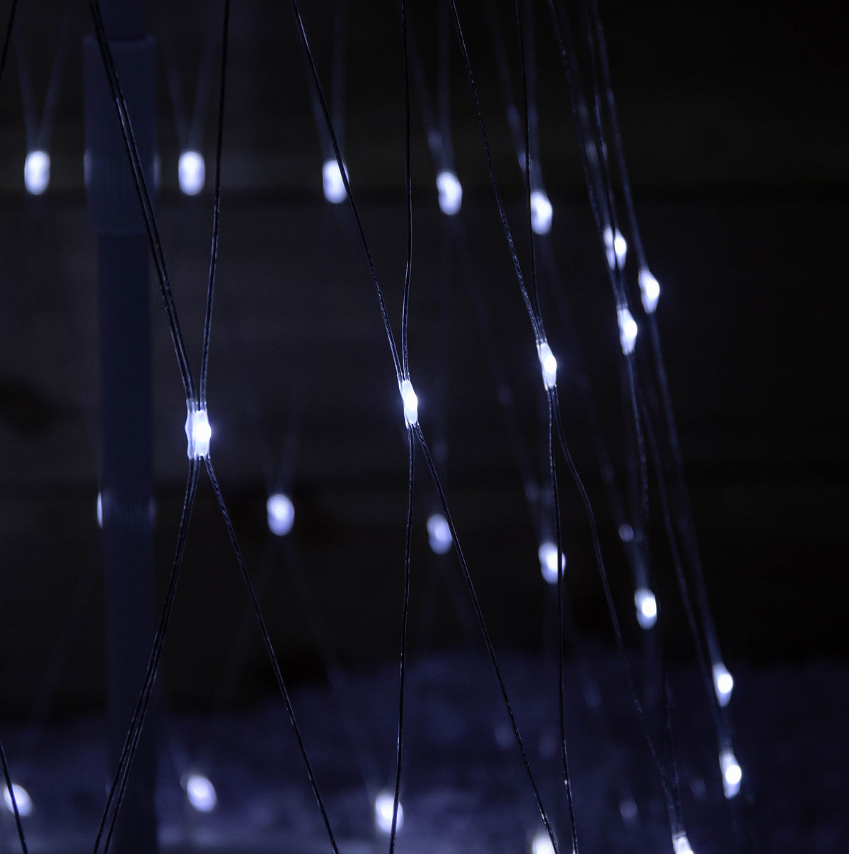 1.35m Light up Christmas Cone Tree with 160 White LEDs and Timer Function