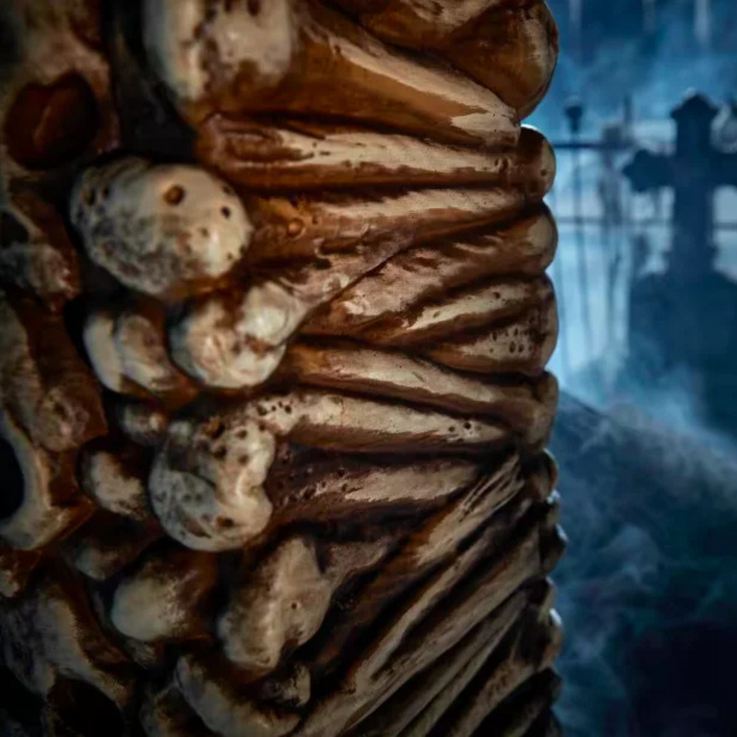 Home Accents 7.5ft Tall Skull and Bones Halloween Entrance Archway Decoration