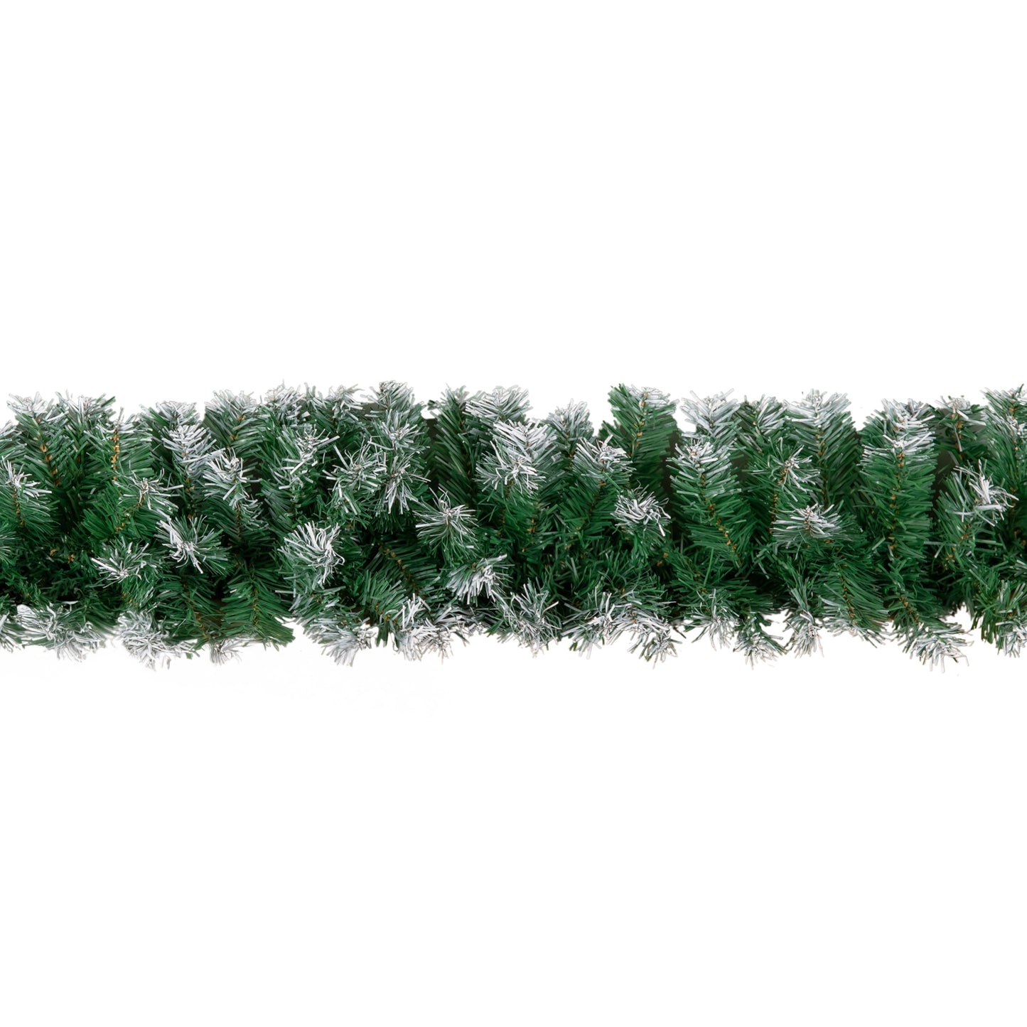 2.7m (9ft) Snow Tipped Green Christmas Garland