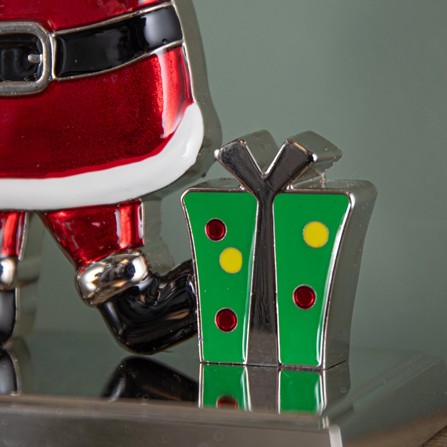 17cm Santa Christmas Stocking Hanger with Weighted Base