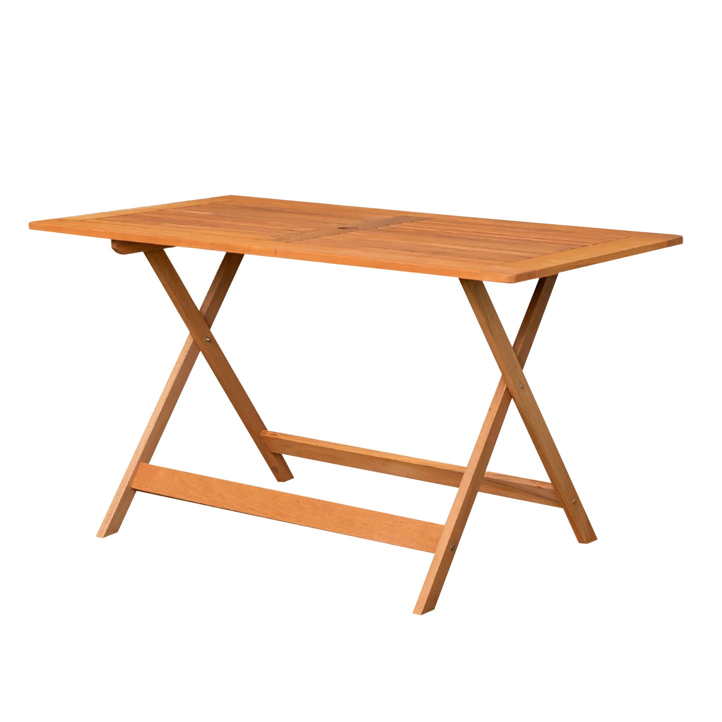 Windermere Outdoor 6 Person Folding Rectangular Wooden Table