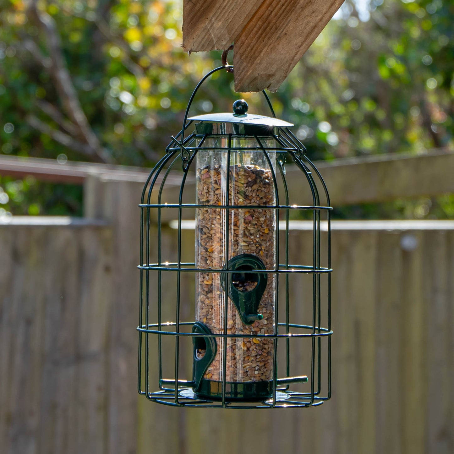 Factory Seconds: Samuel Alexander Metal Hanging Bird Seed Feeder with Squirrel Guard