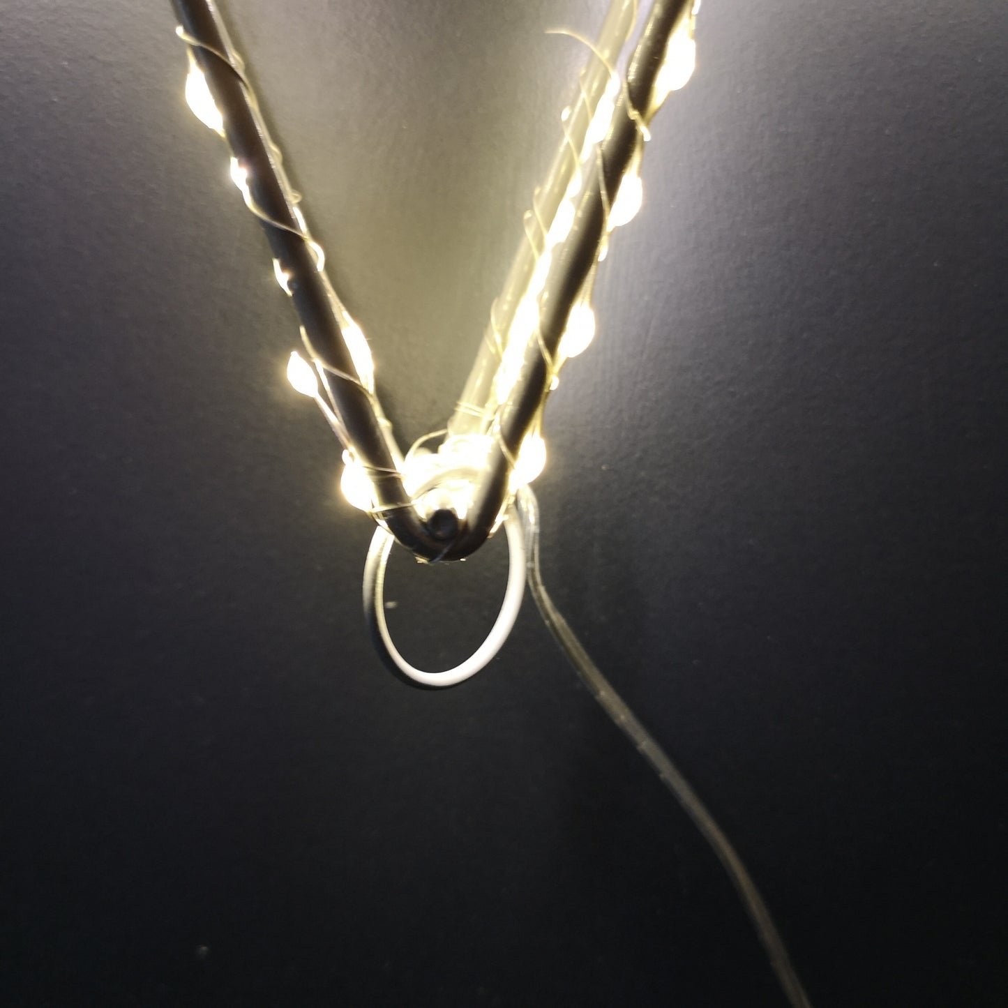 38cm LED Dewdrop Open Star Indoor Outdoor Christmas Decoration in Warm White