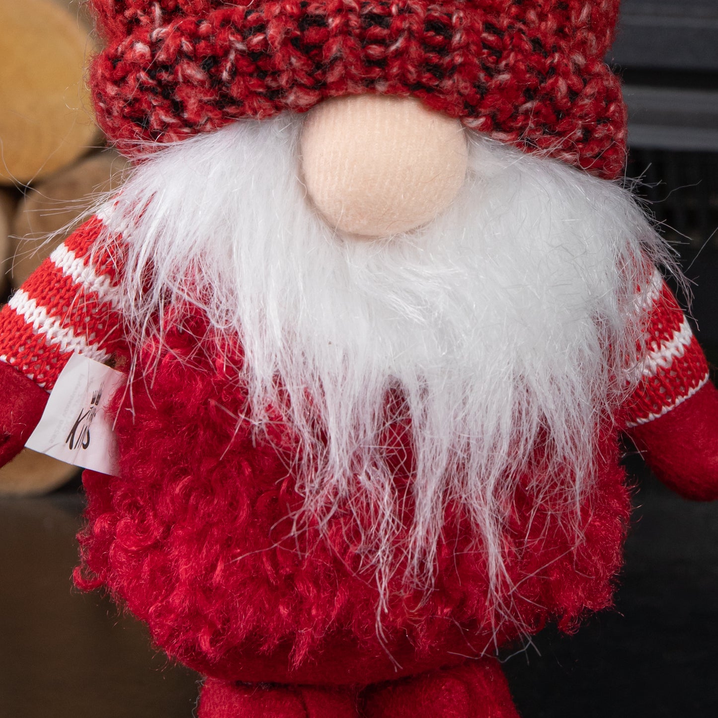 30cm Red Gonk with Bobbly Hat Christmas Decoration