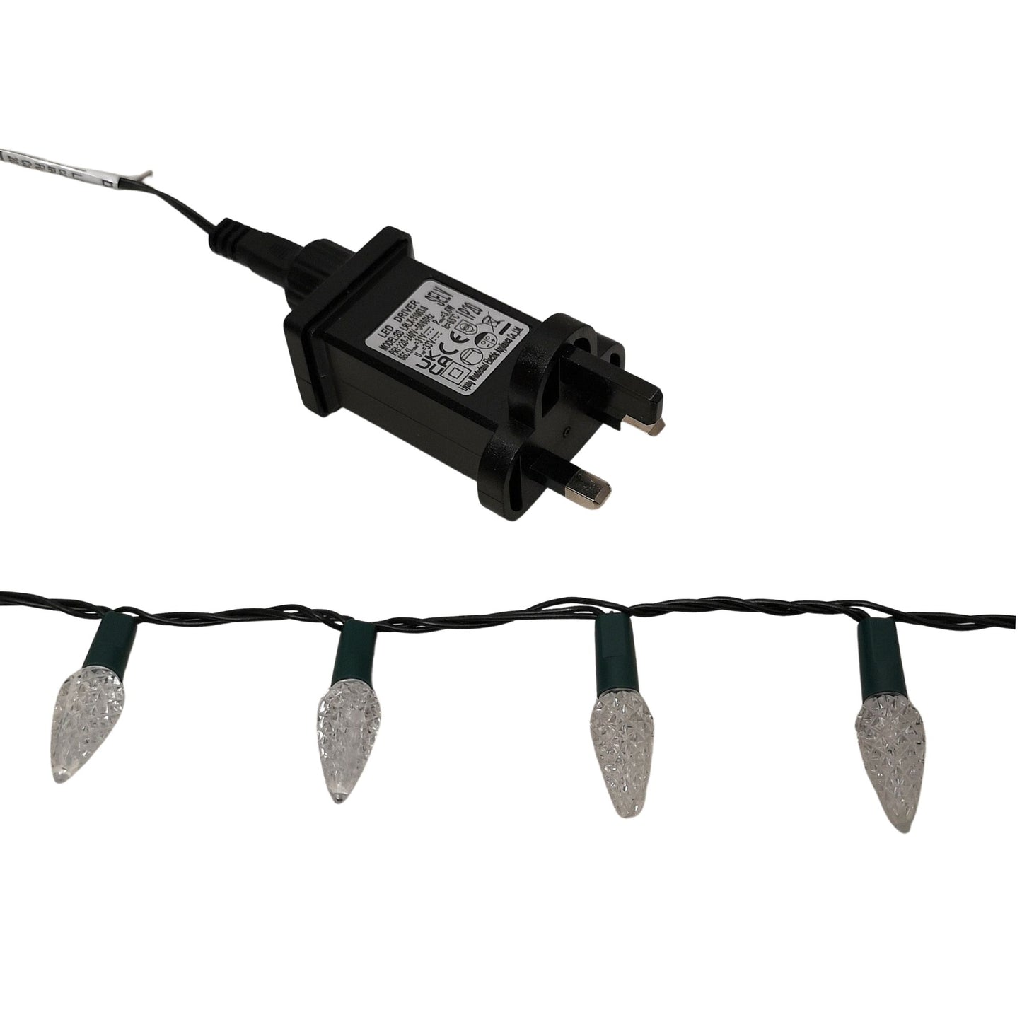 7.5m 150 LED Multi-action Pine Cone Christmas Lights in Warm White