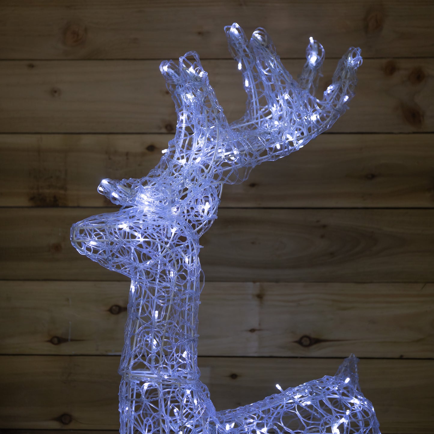 Factory Seconds: Christmas Lit Soft Acrylic Reindeer 160 White LED Indoor Outdoor
