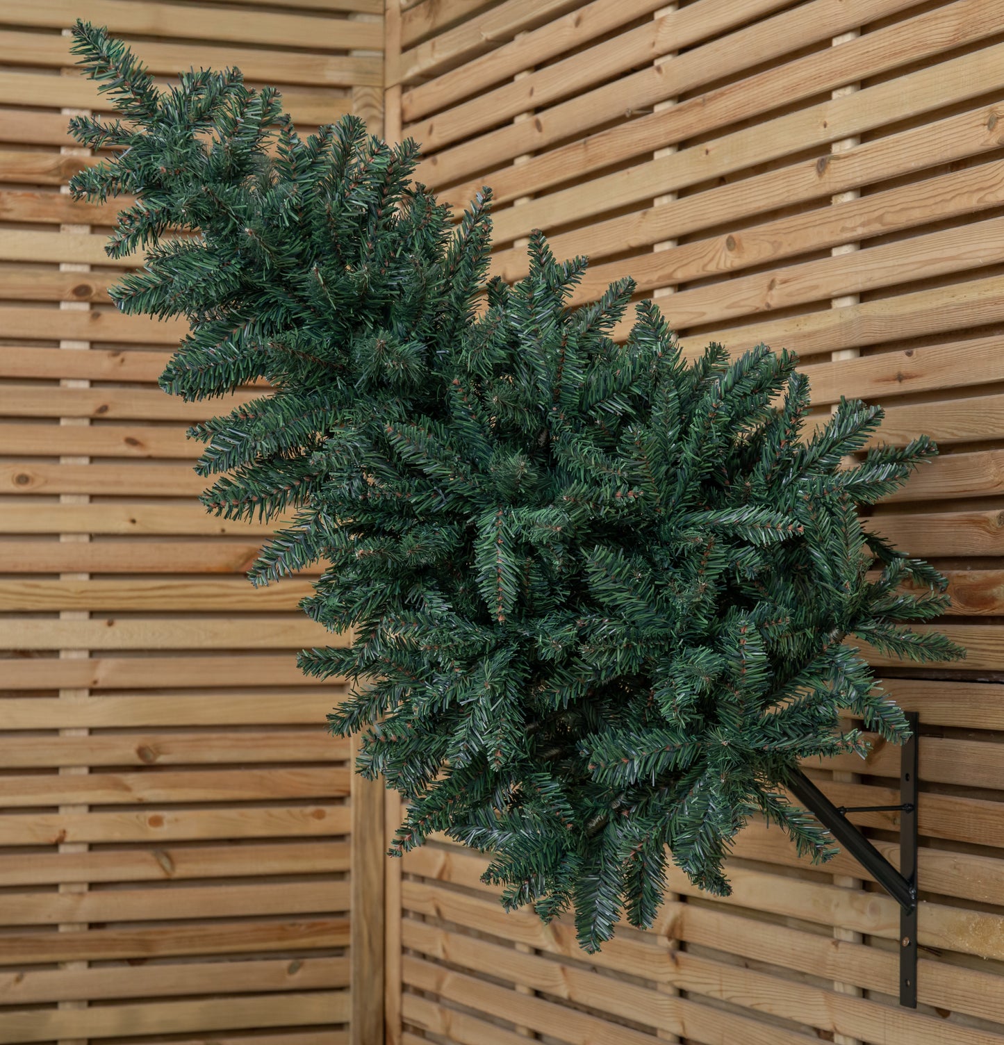3ft (90cm) Artificial Wall Mounted Christmas Tree with Wall Bracket