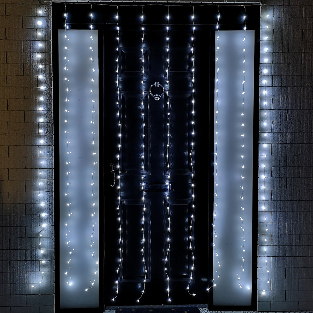 2.1m 300 LED Indoor Outdoor Party Curtain Christmas Lights in Cool White