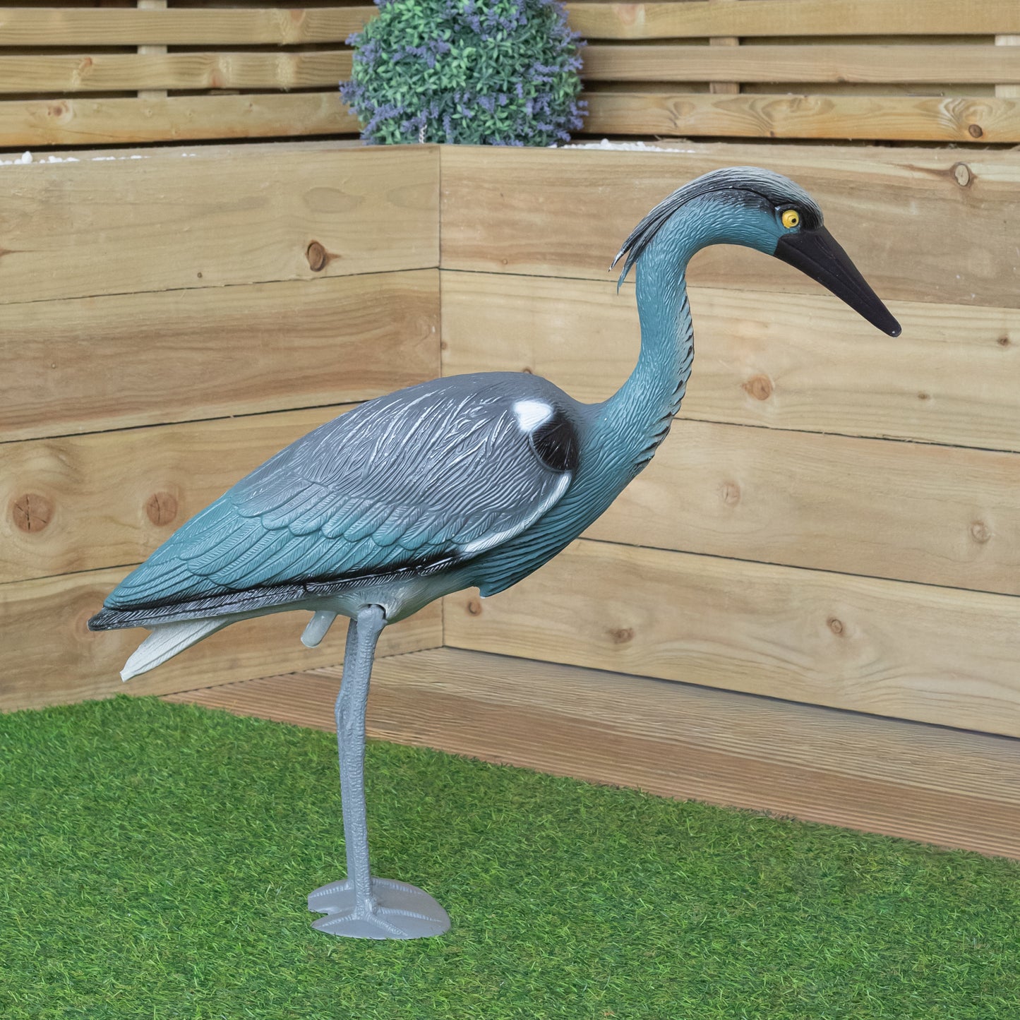 65cm Tall Plastic Heron Bird Deterrent Garden Pest Control Ornament