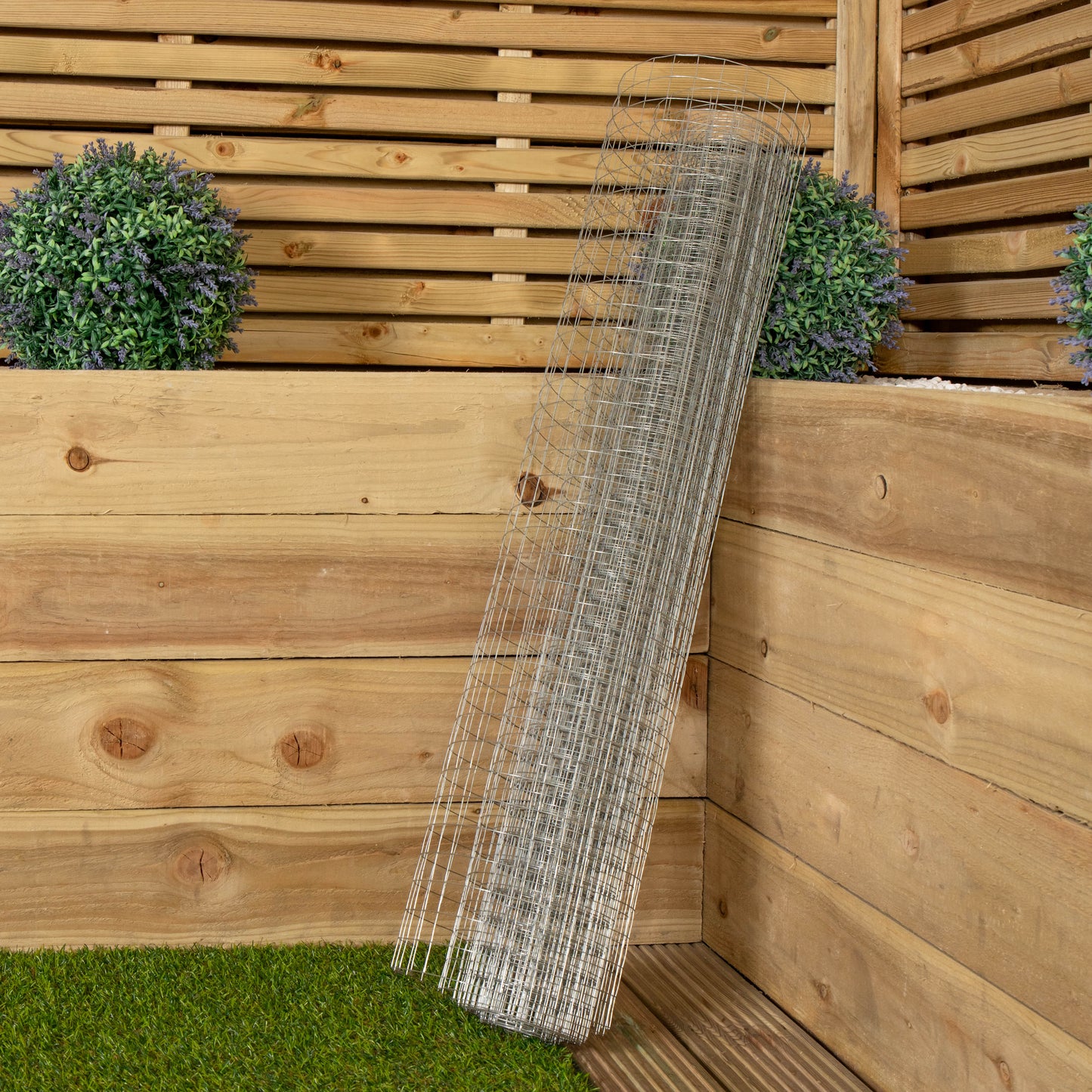 5m x 90cm x 25mm Wire Mesh Garden Galvanised Netting