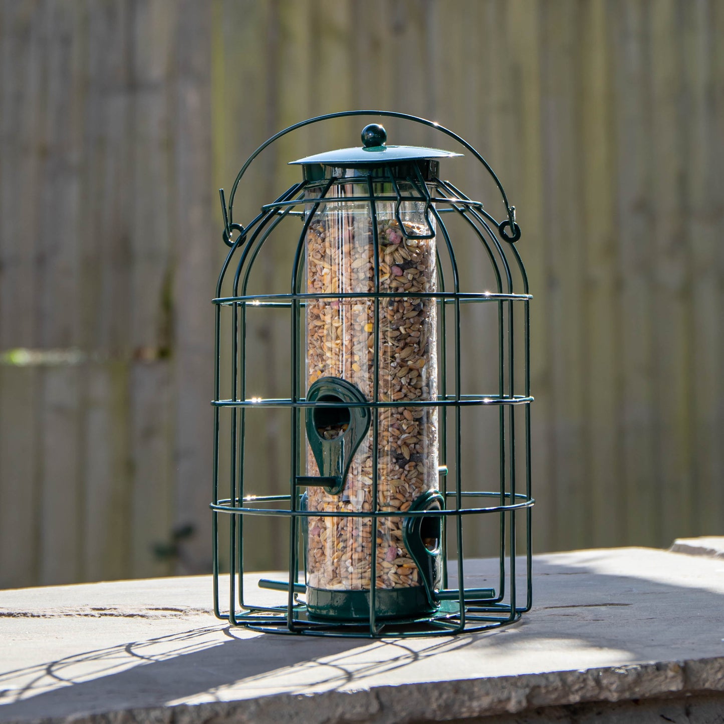 Factory Seconds: Samuel Alexander Metal Hanging Bird Seed Feeder with Squirrel Guard
