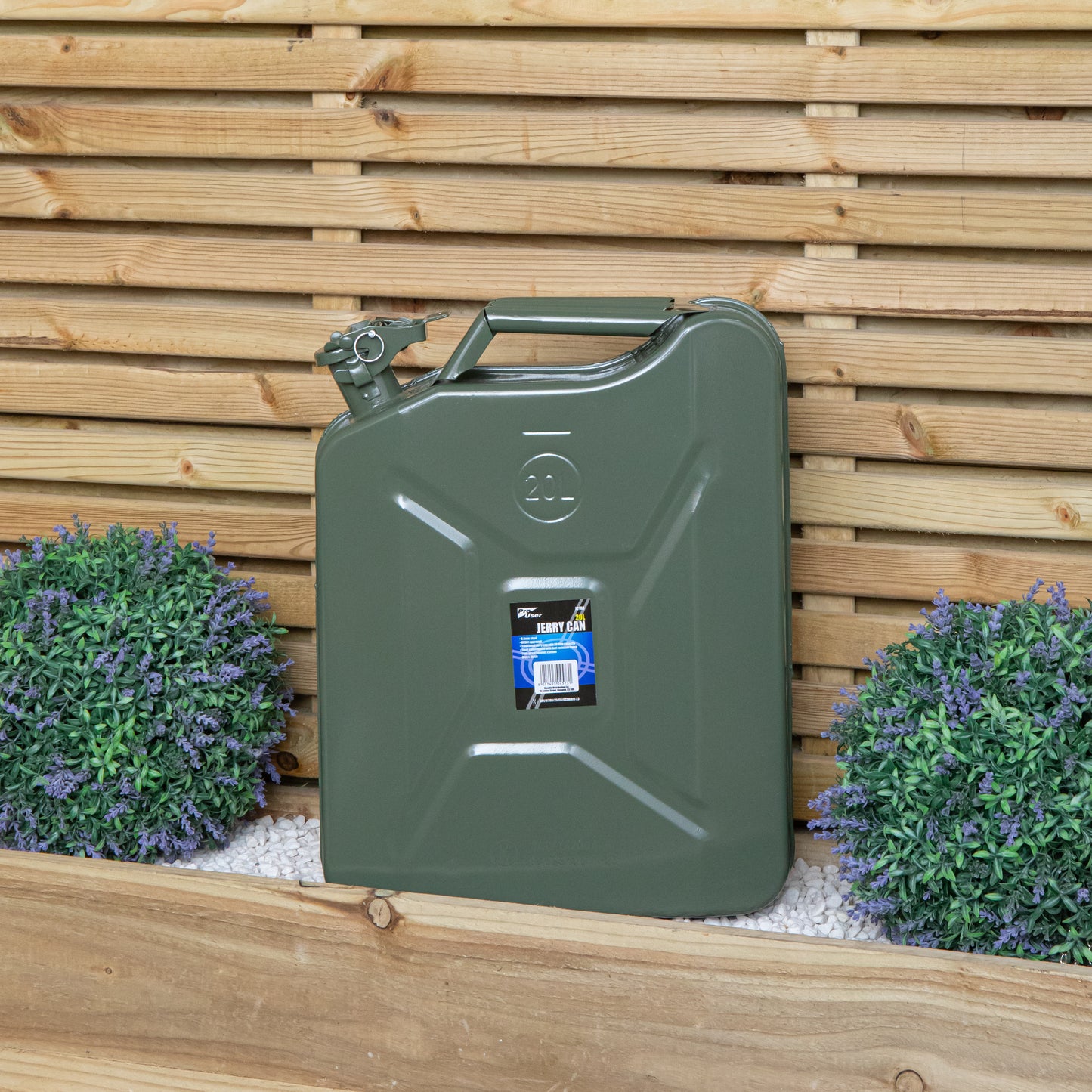 20 Litre Metal Jerry Can for Fuel with Leak Proof Bayonet Closure
