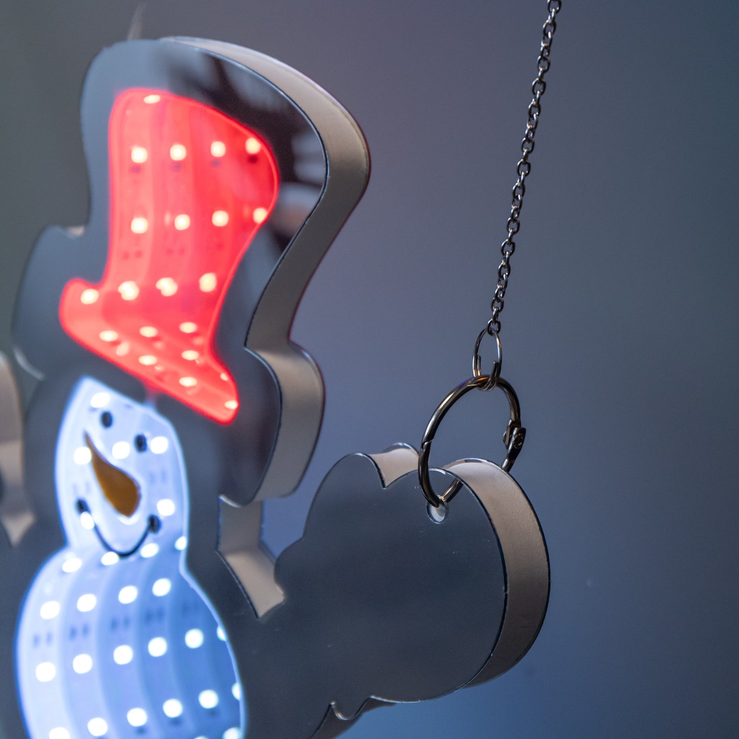 60cm LED Infinity Light Snowman Hanging Parachute