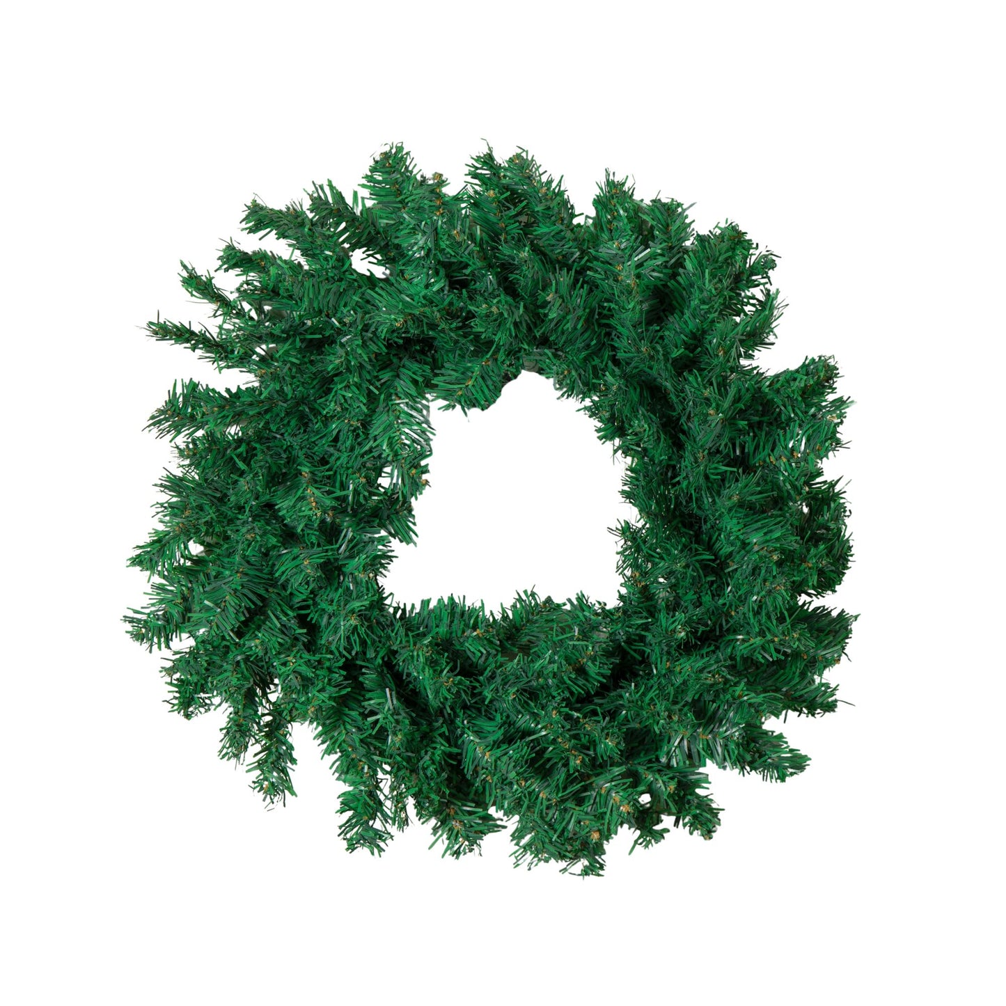 50cm Hanging Plain Green Christmas Wreath with 140 Tips